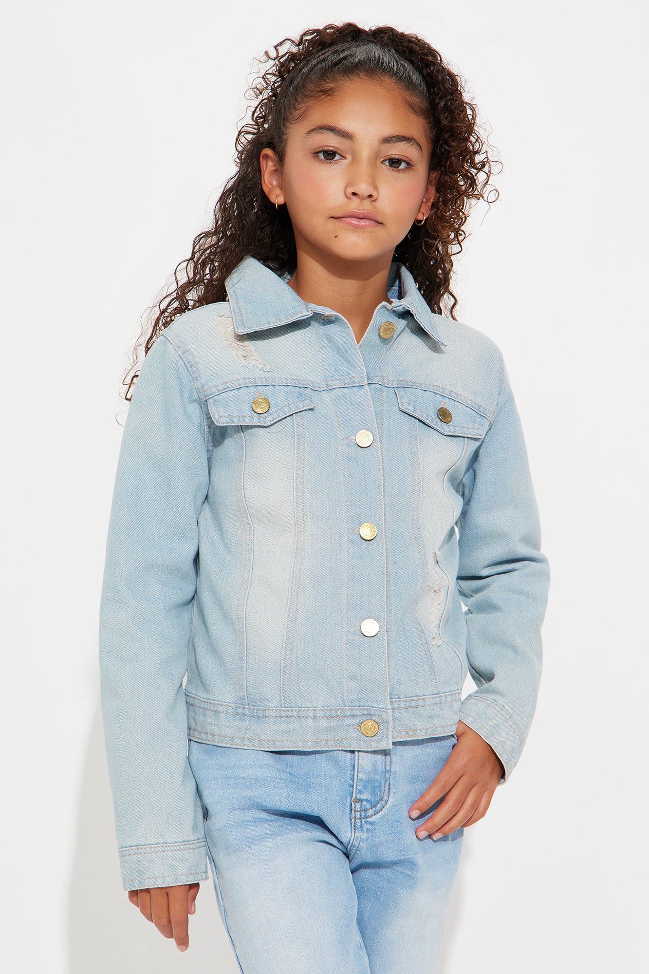 Mini Keeps Getting Better Denim Jacket - Light Wash