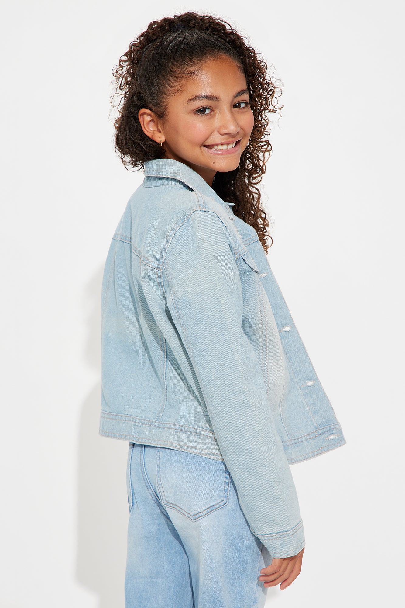 Mini Keeps Getting Better Denim Jacket - Light Wash