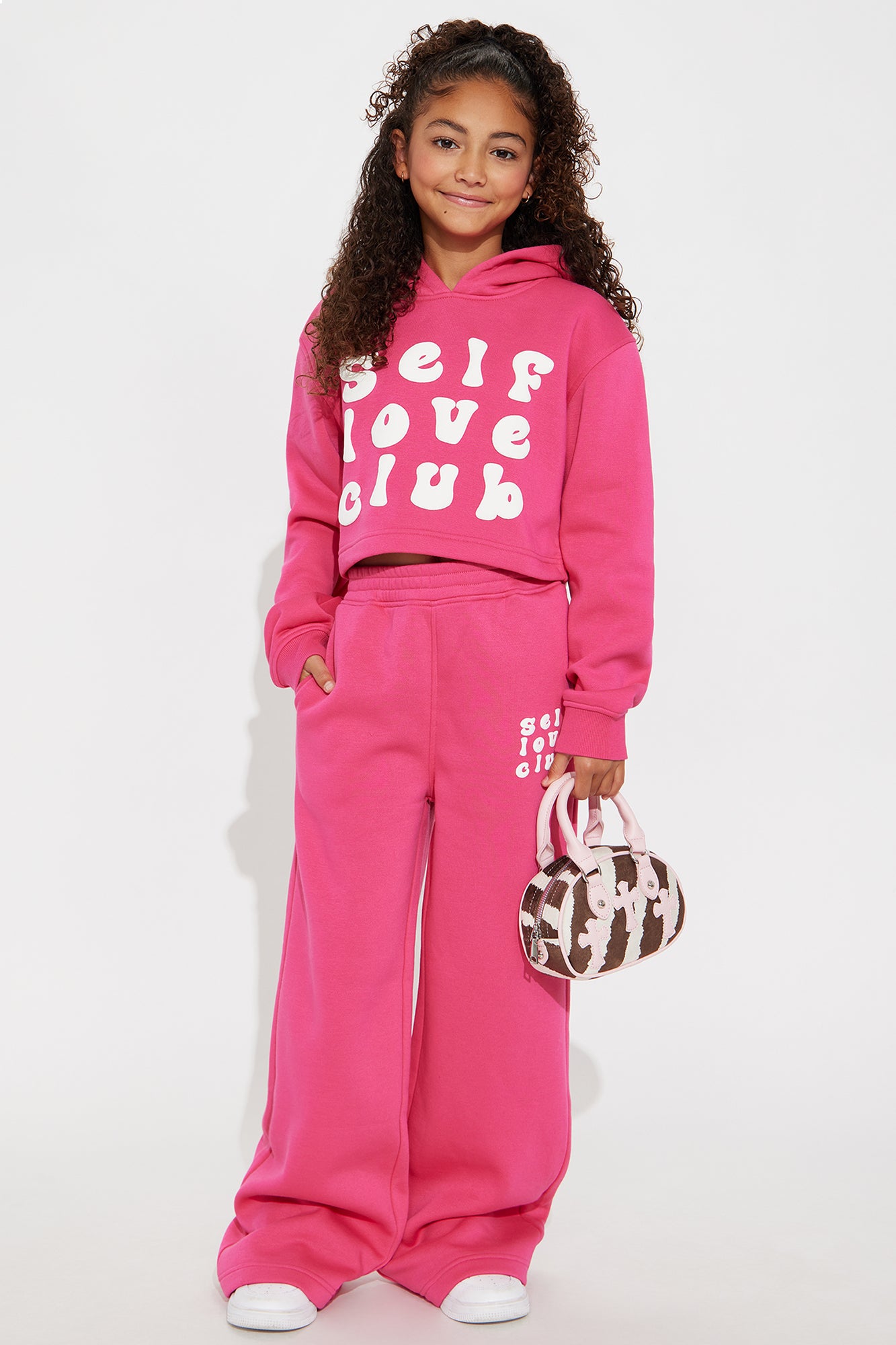 Mini Self Love Club Jogger Set - Pink