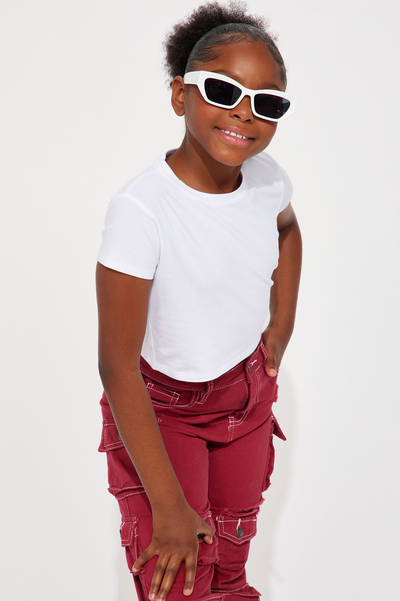 Mini Robin Short Sleeve Top - White