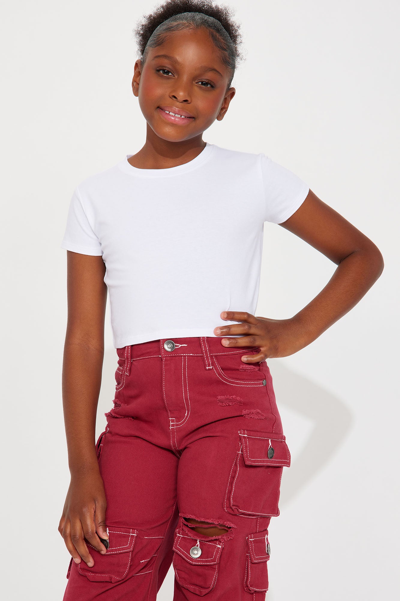 Mini Robin Short Sleeve Top - White