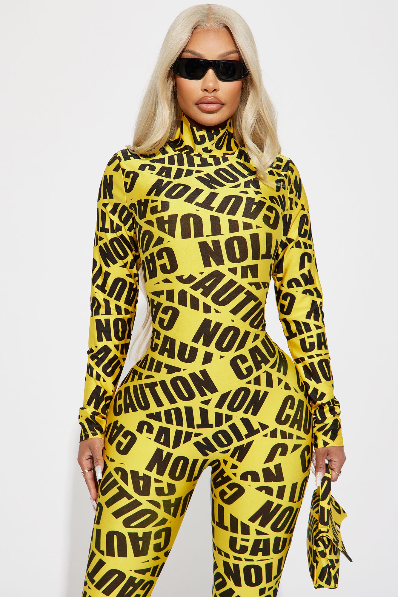 Proceed With Caution 3 Piece Costume Set - Yellow/combo