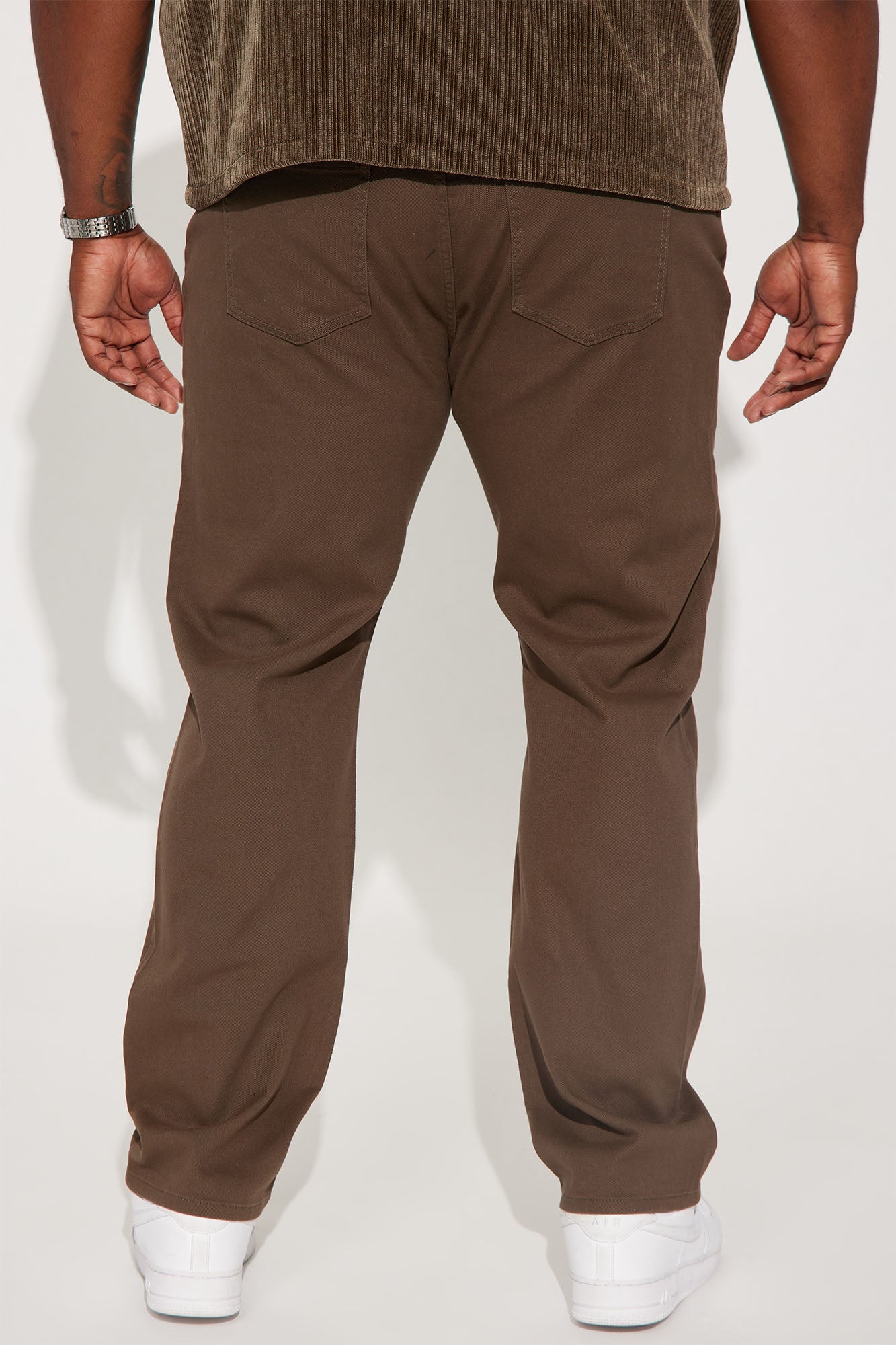 Mike Straight Taper Jeans - Brown