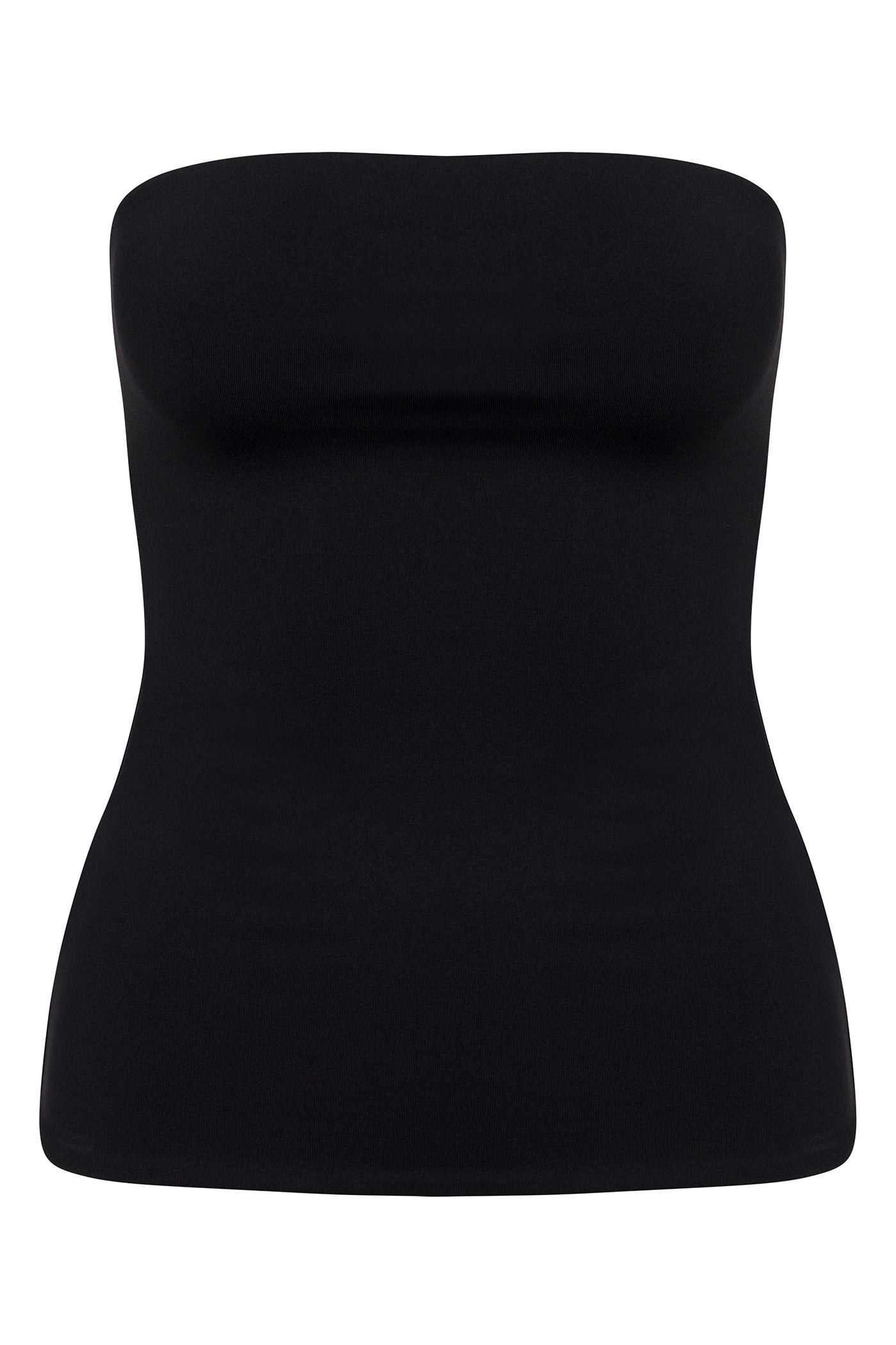 Contour Double Lined Tube Top - Black