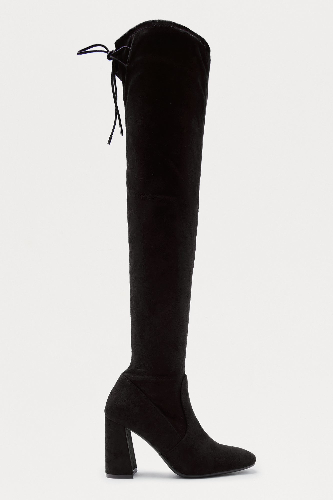 Milwaukee Thigh High Boots - Black