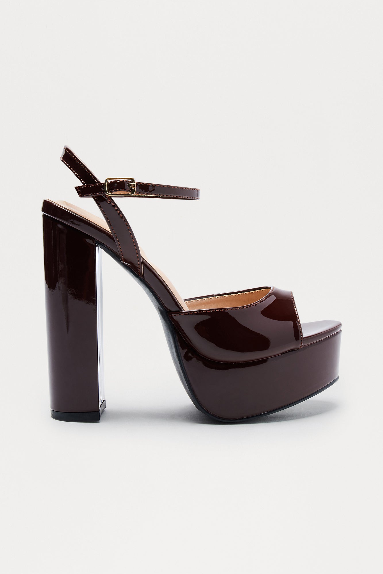 Lethia Platform Heels - Chocolate