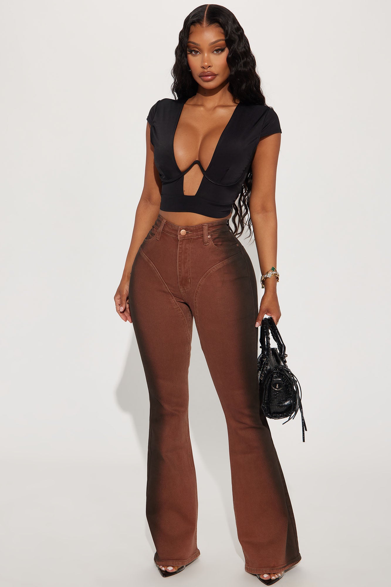 Talia Cut Out Top - Black