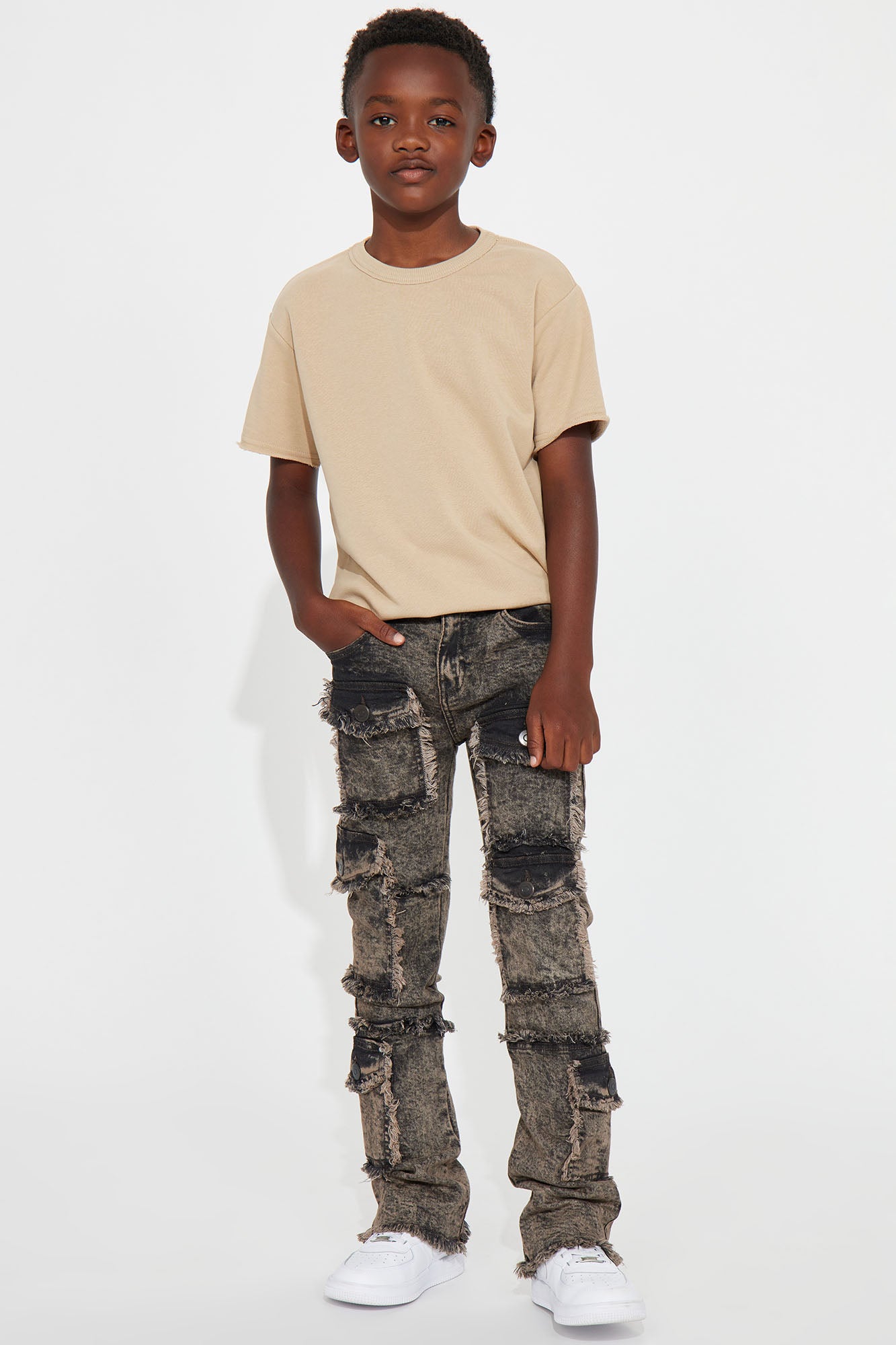 Mini Soul and Spirit Cargo Denim Jean - Mocha