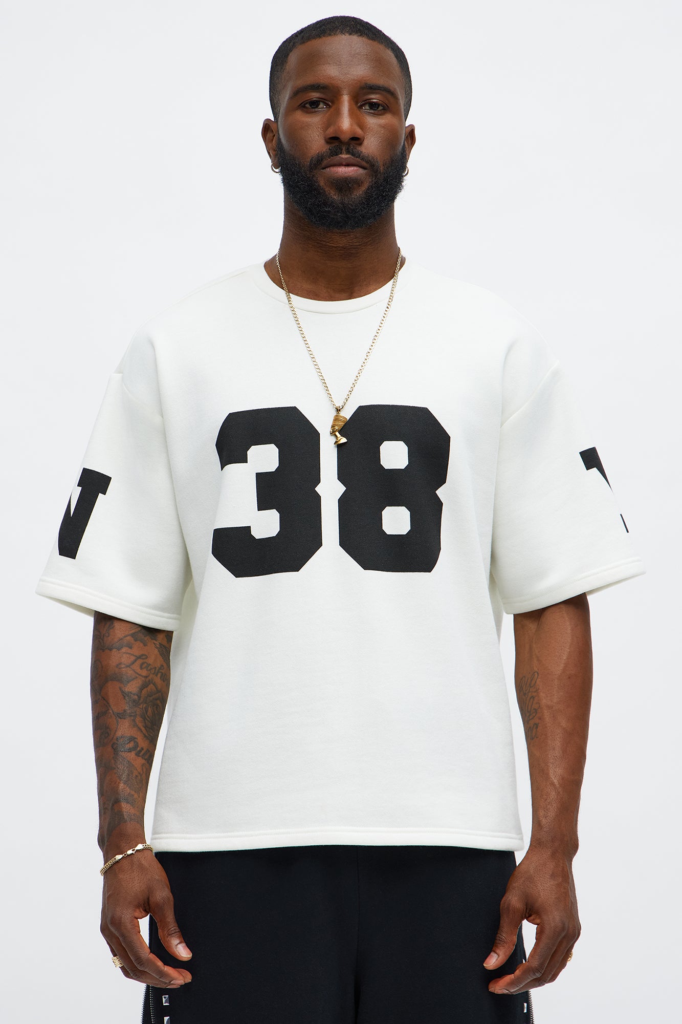 Athletic Oversized Tee - White