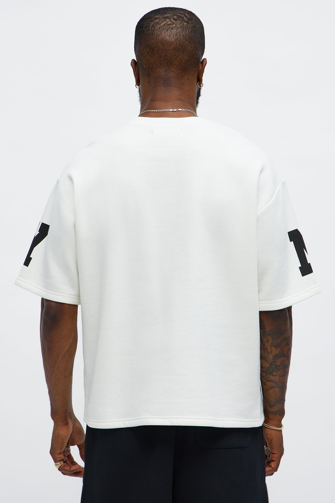 Athletic Oversized Tee - White