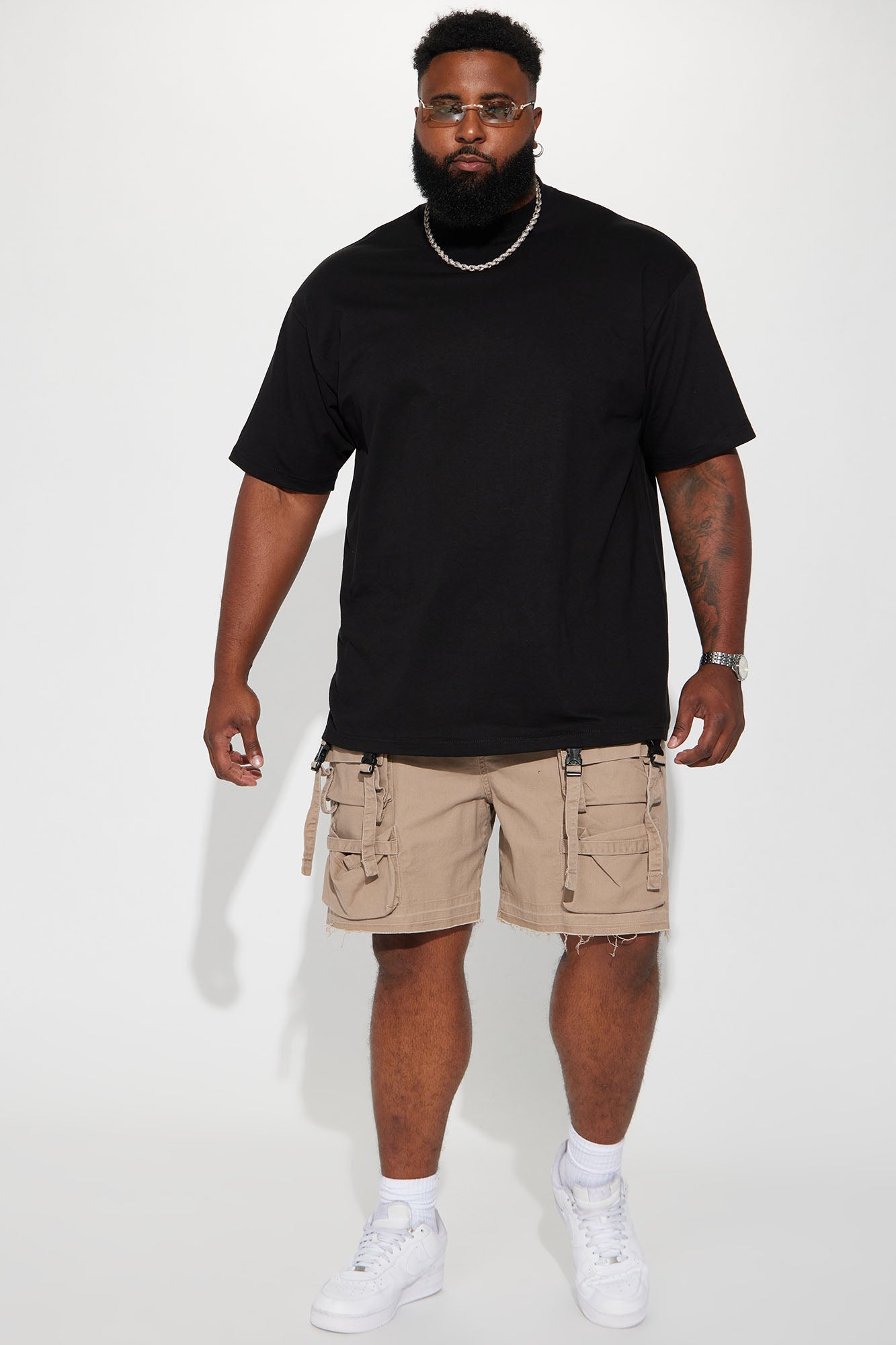 Stay On My Mind Relaxed Utility Short - Taupe