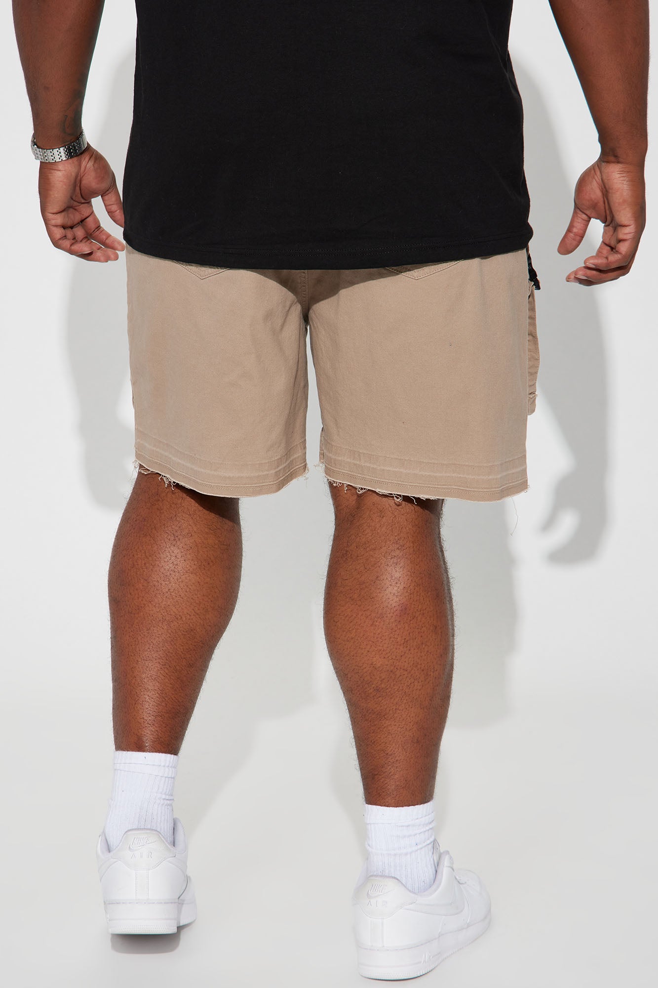Stay On My Mind Relaxed Utility Short - Taupe