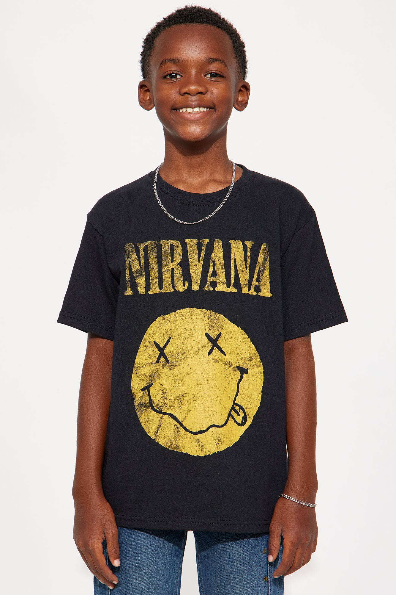 Mini Nirvana Classic Short Sleeve Tee - Black