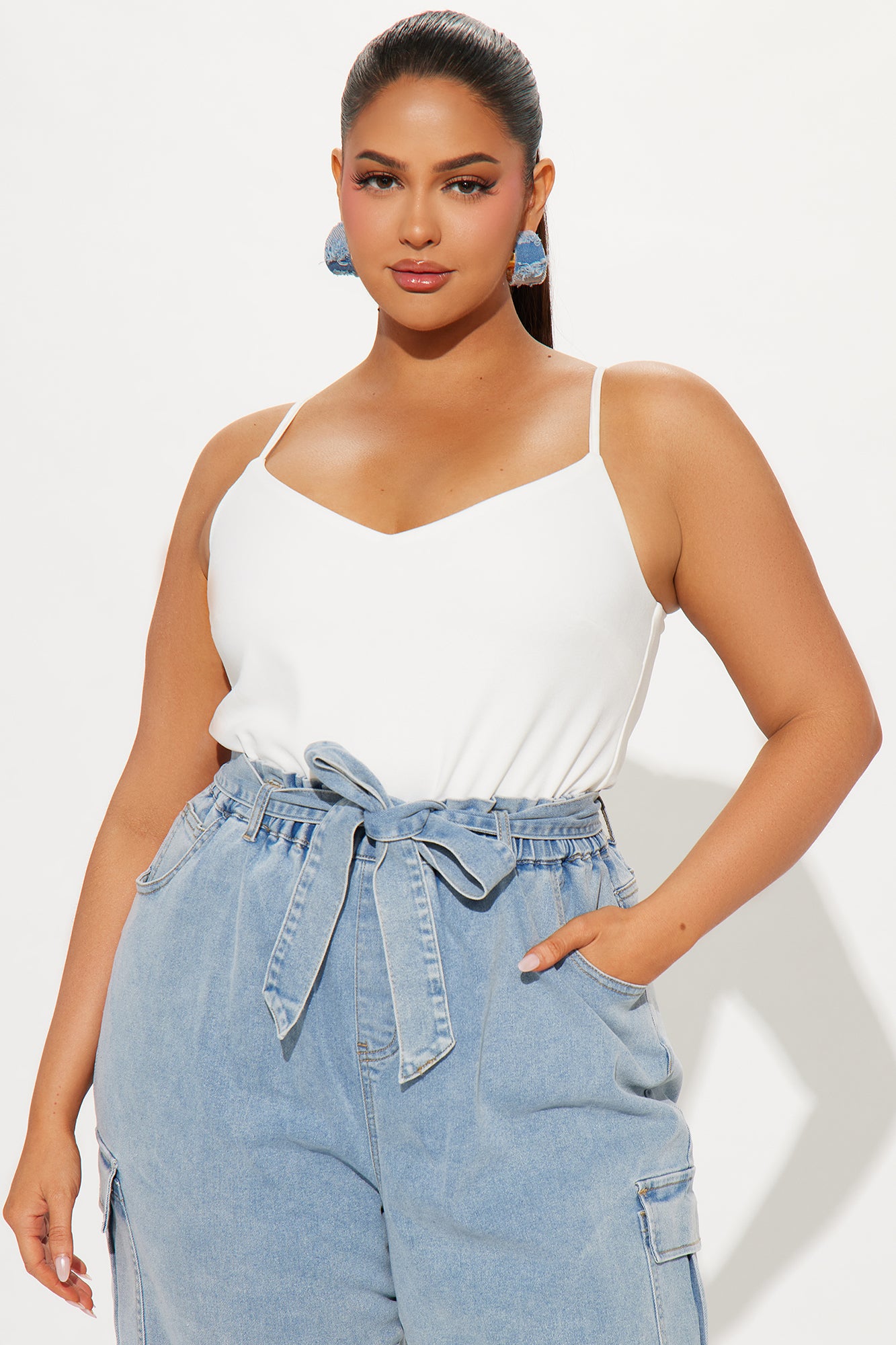 In Her Element Jumpsuit - Light Wash