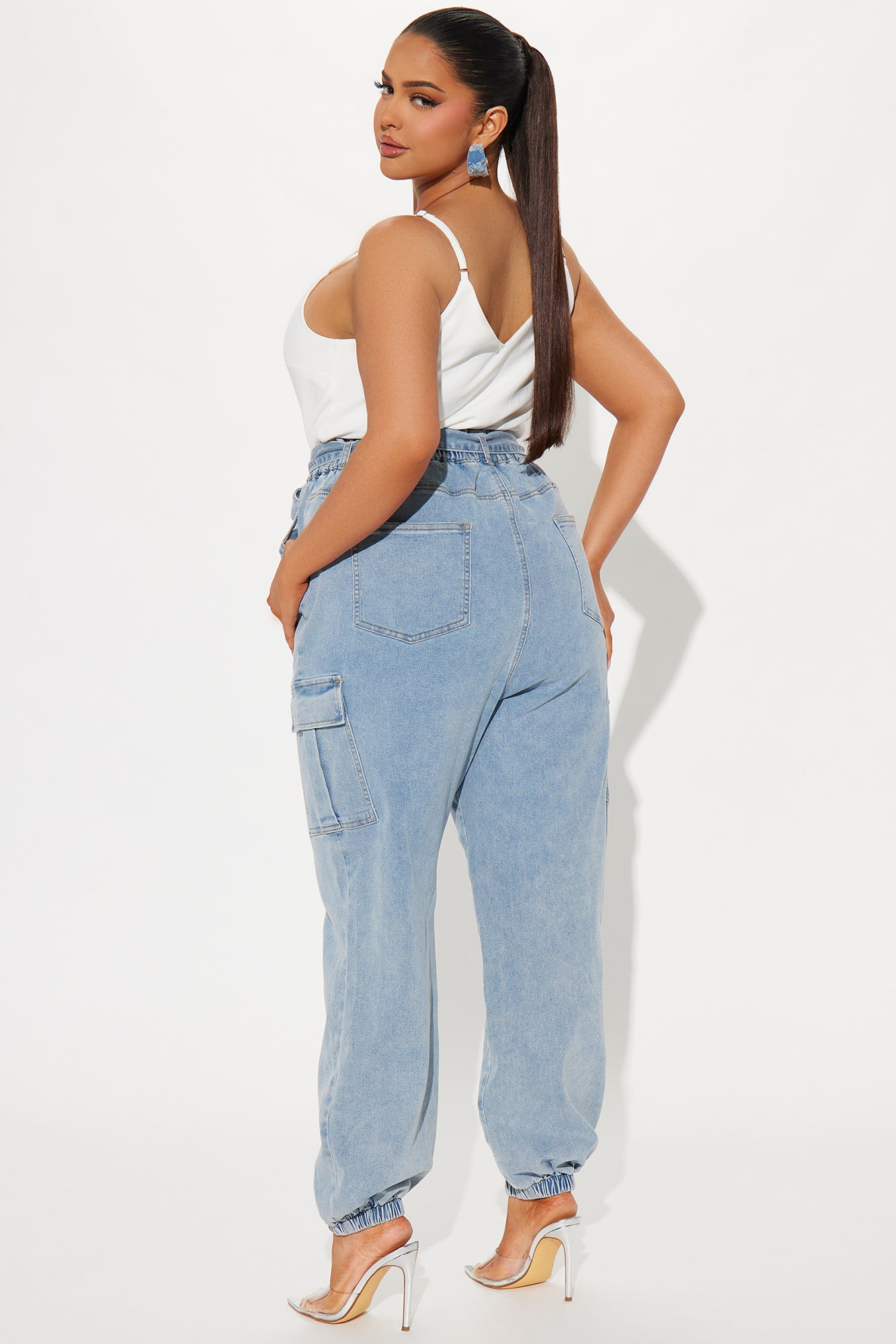 In Her Element Jumpsuit - Light Wash