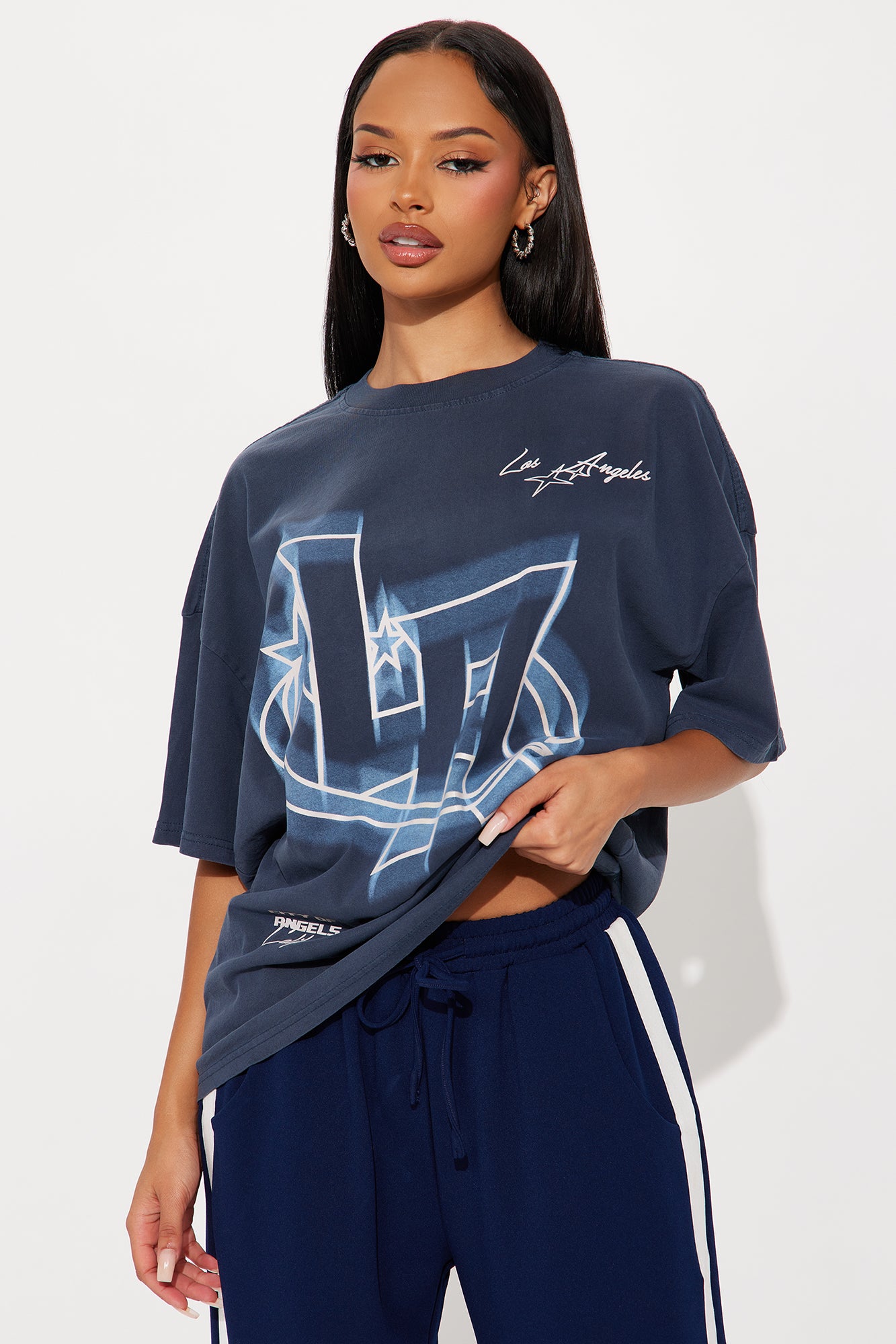 LA Washed Tee - Navy Wash