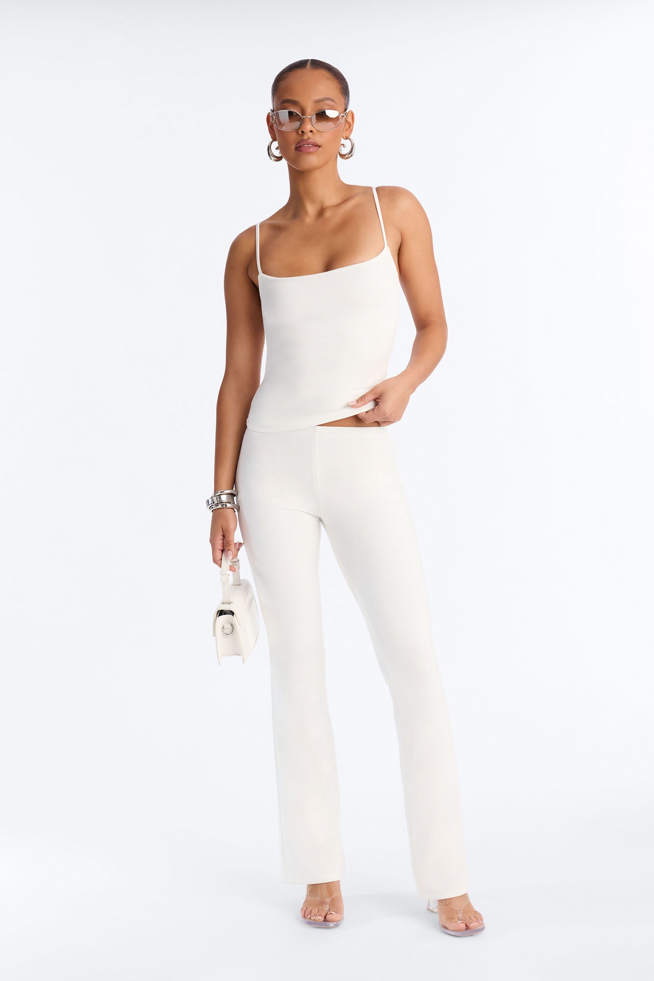 Katherine Premium Modal Pants - White