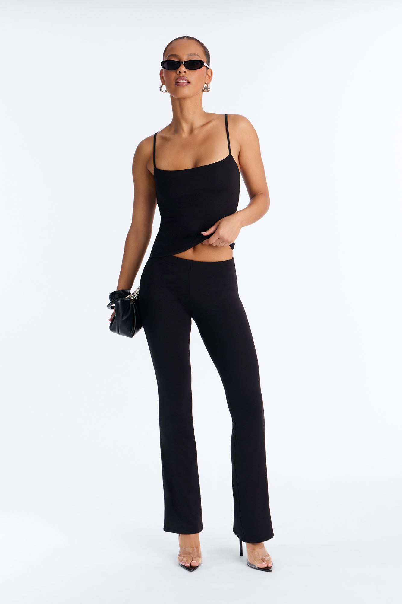 Katherine Premium Modal Pants - Black
