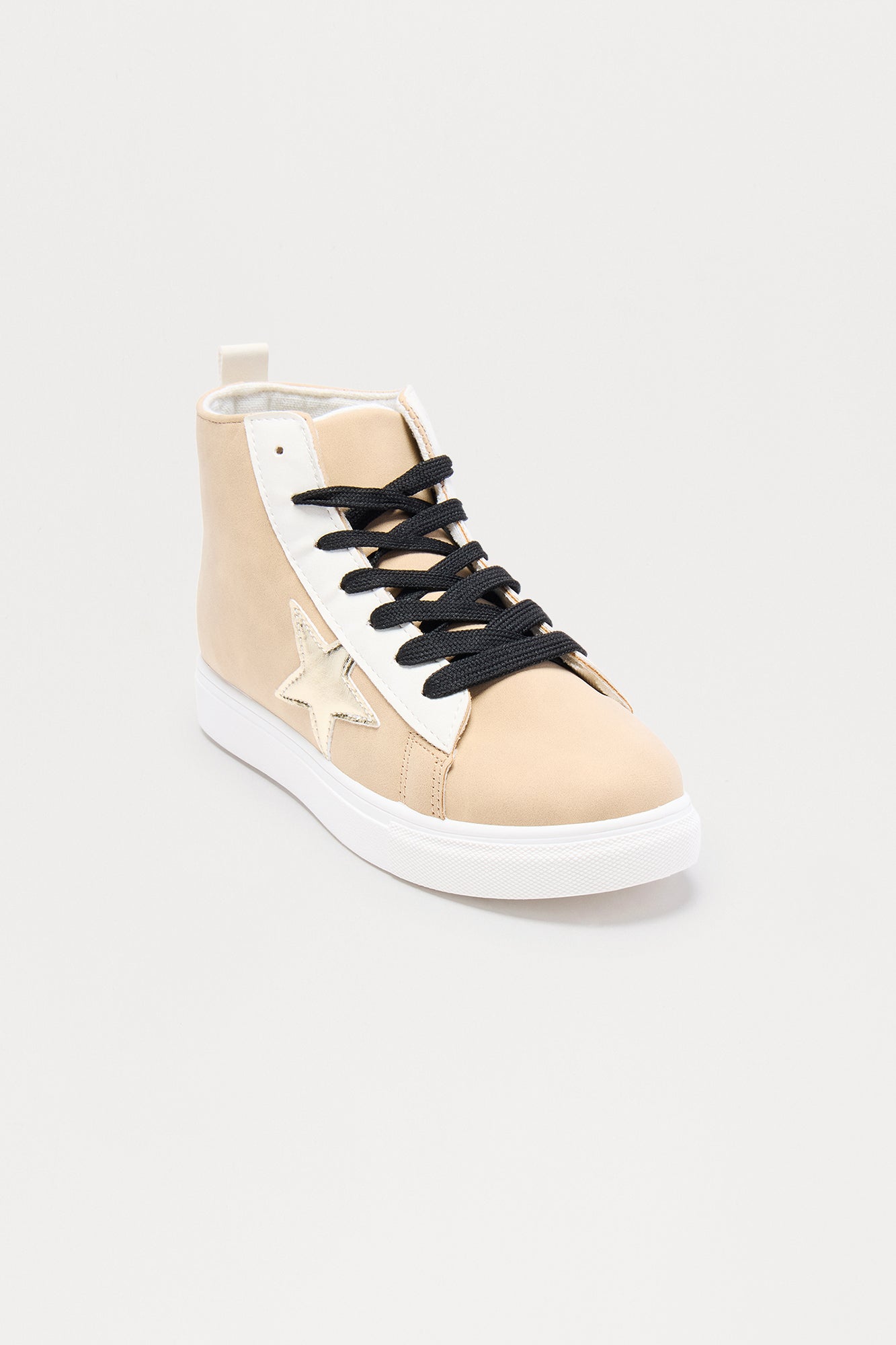 Mini Shining Like A Star High Top Sneaker - Beige