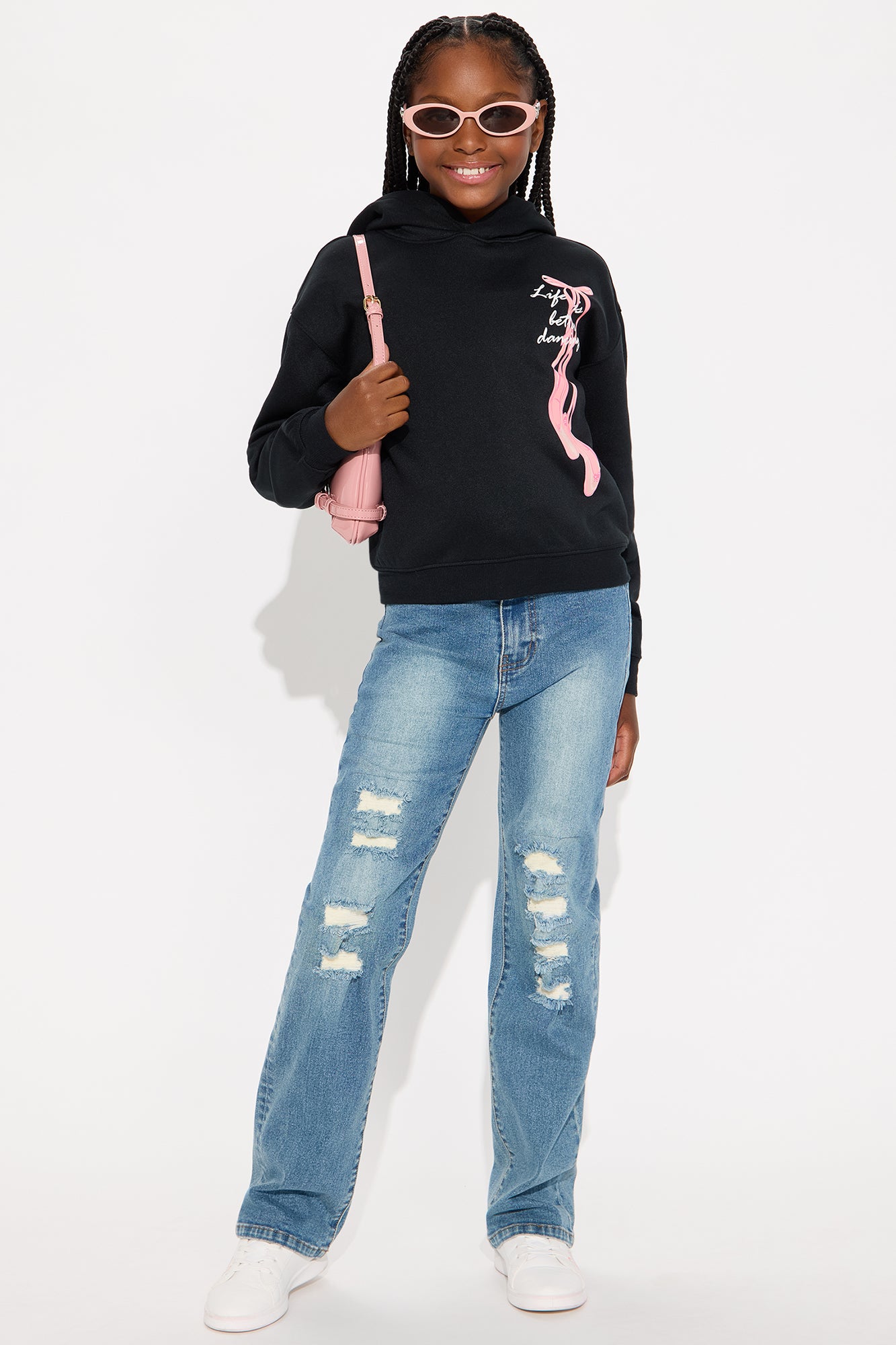 Mini Life Is Better Dancing Pullover Hoodie - Black