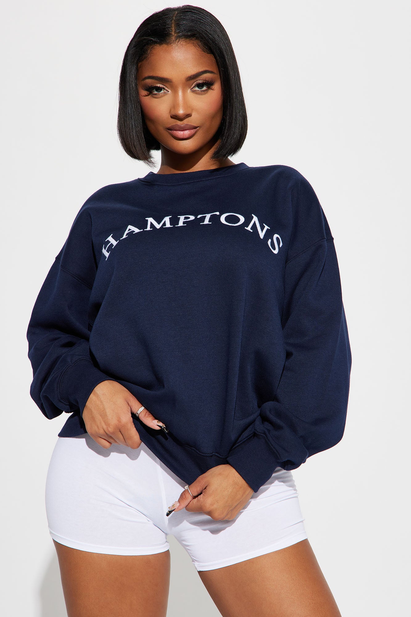 Hamptons Lounge Sweatshirt - Navy