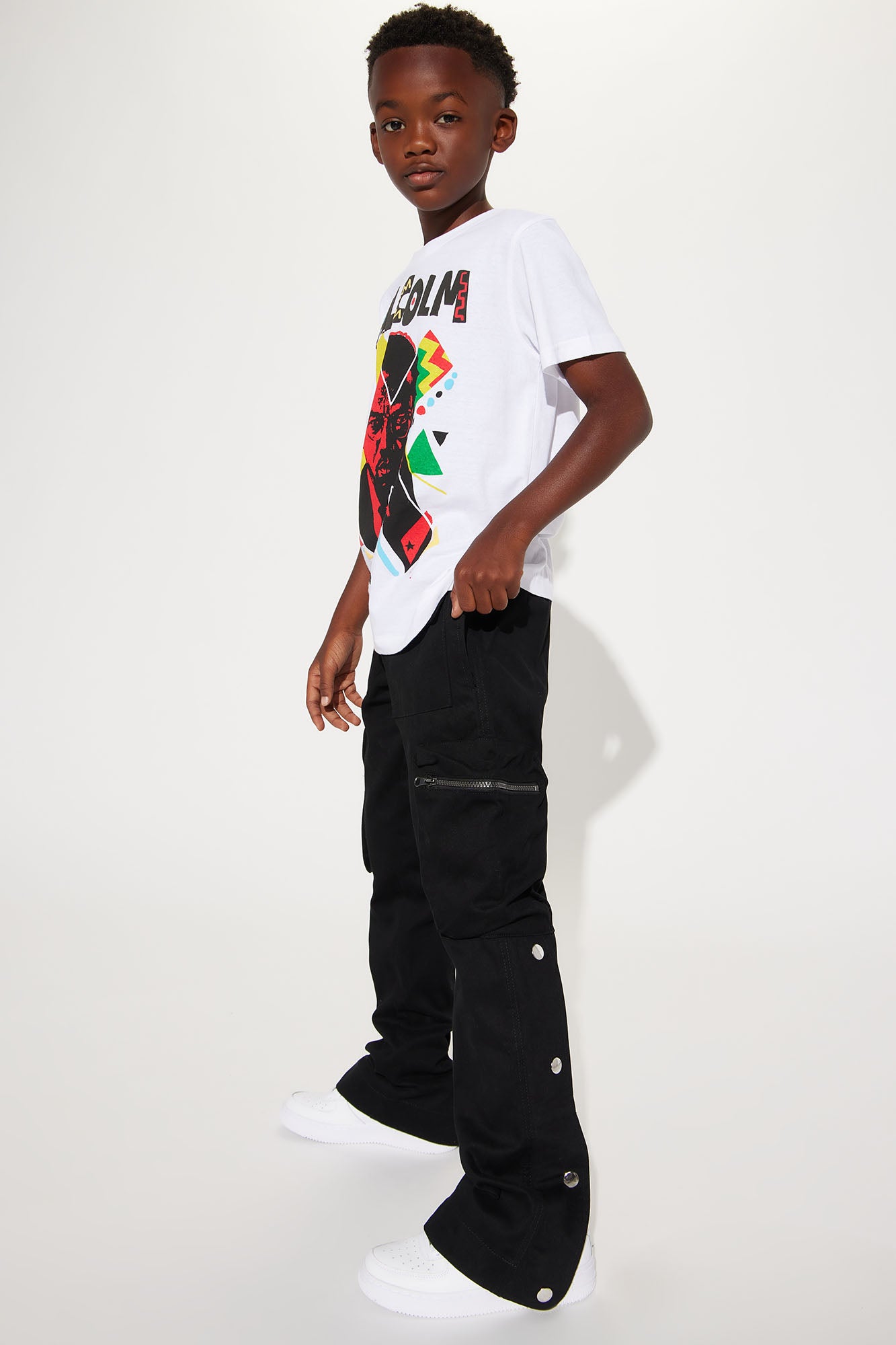 Mini Jackson Camo Cargo Pant - Black