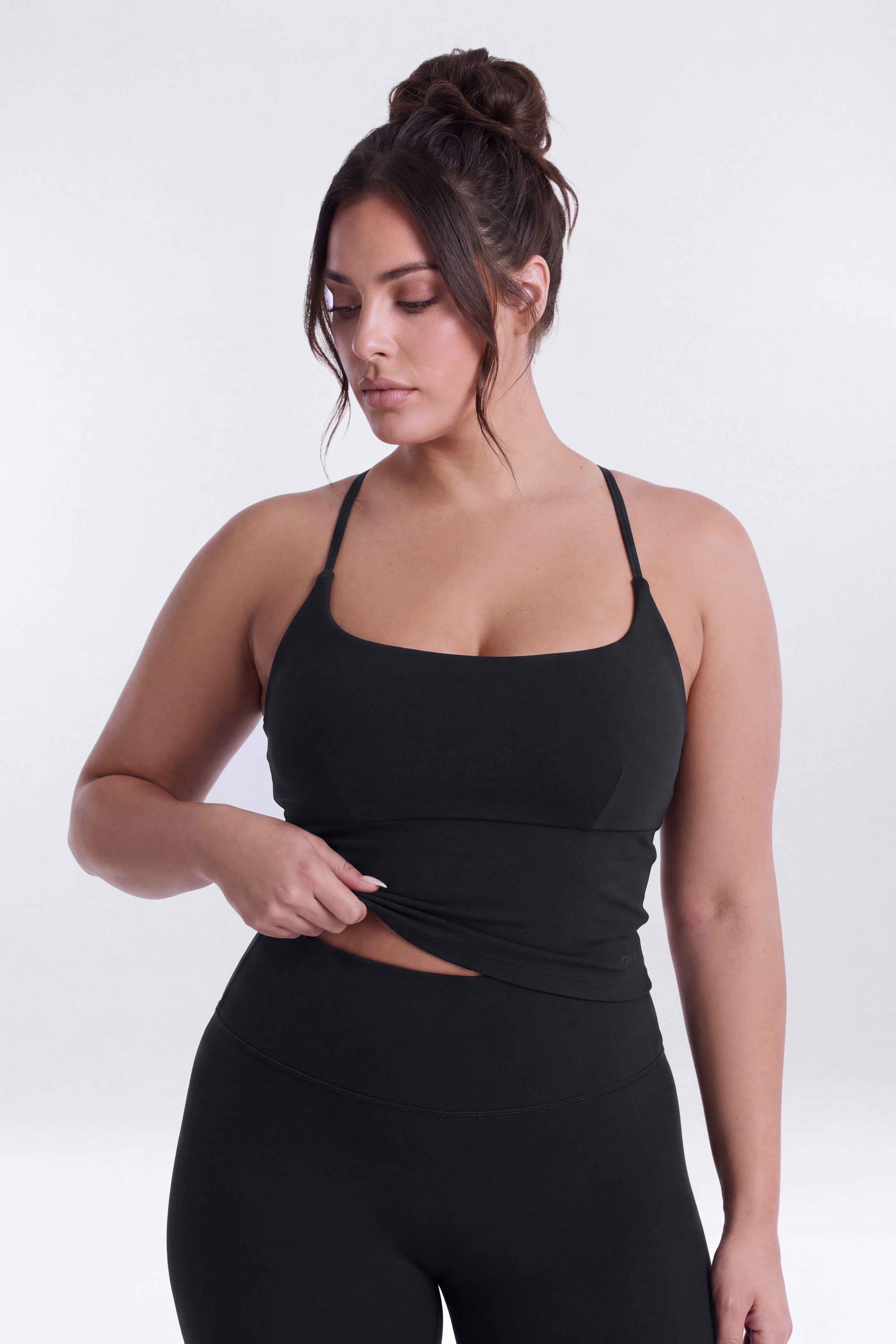 CloudForm™ Y Back Sports Top - Black