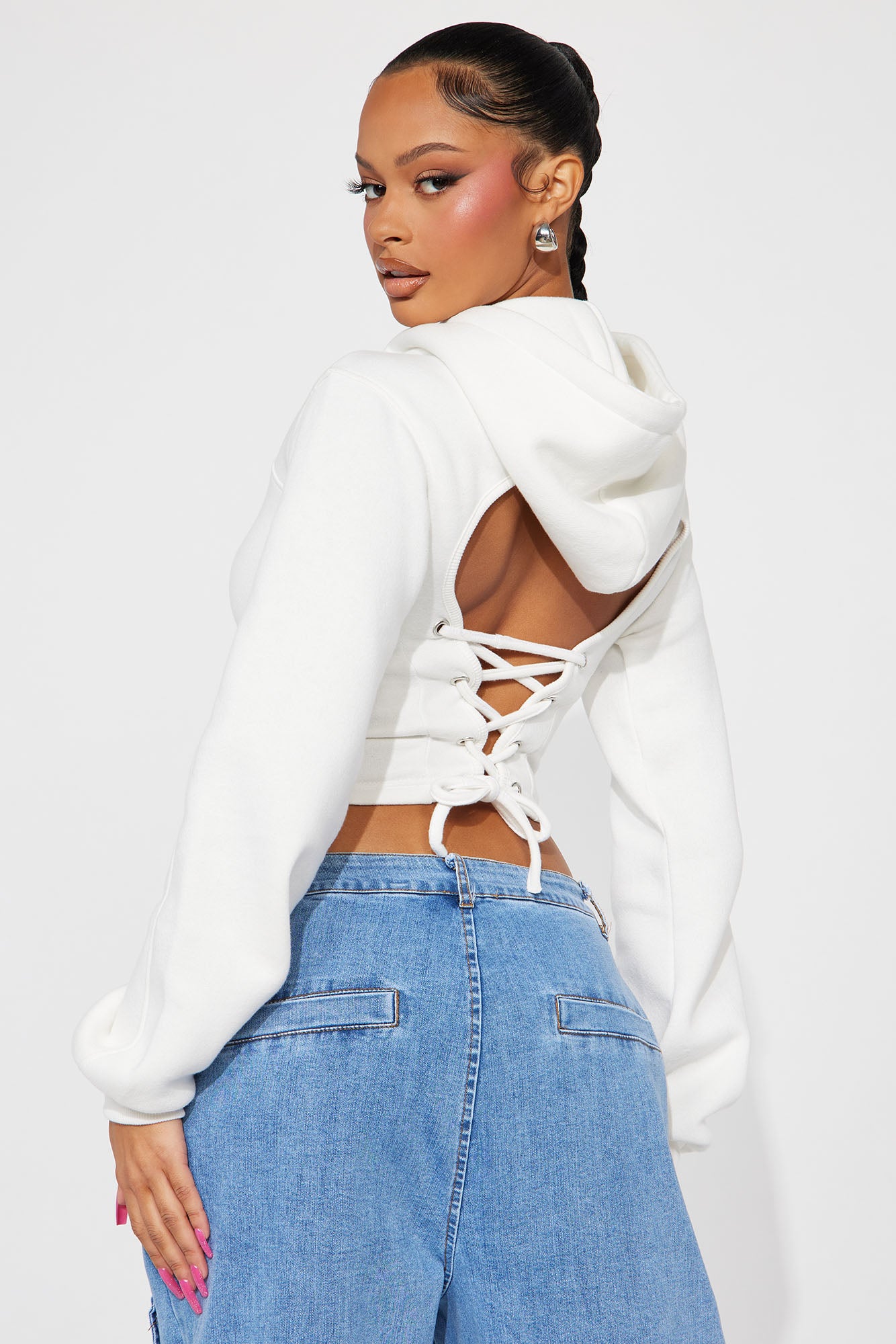 Strap Me Up Lounge Hoodie - White