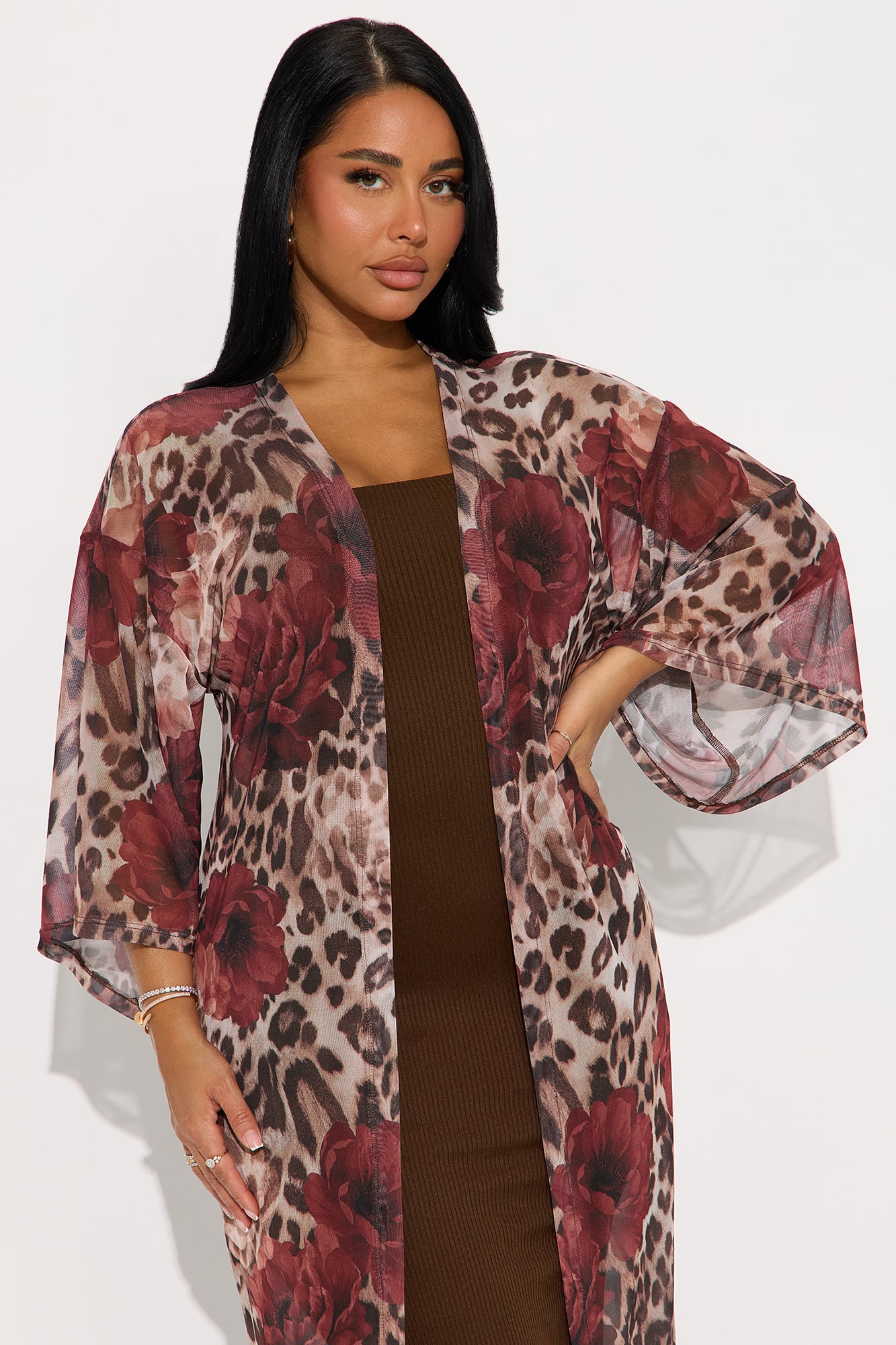 Paloma 2 Piece Maxi Dress - Brown/combo