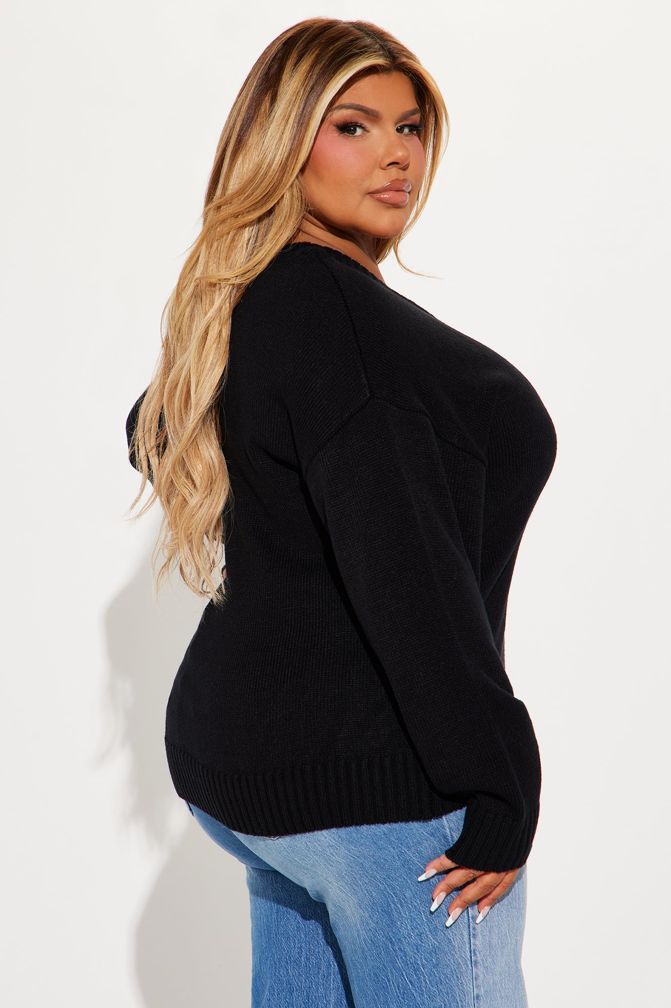 My Favorite Oversized Sweater - Black