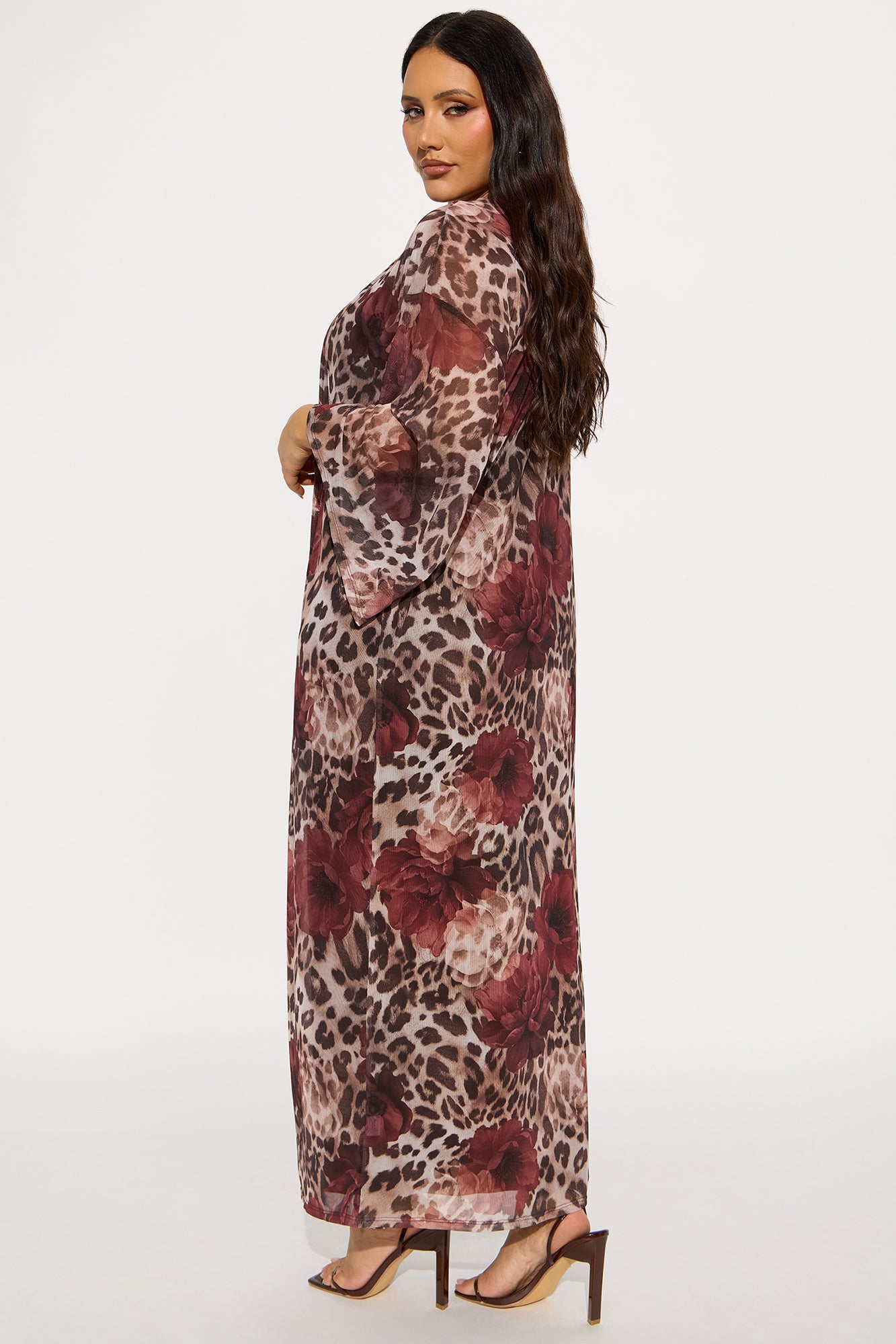 Paloma 2 Piece Maxi Dress - Brown/combo