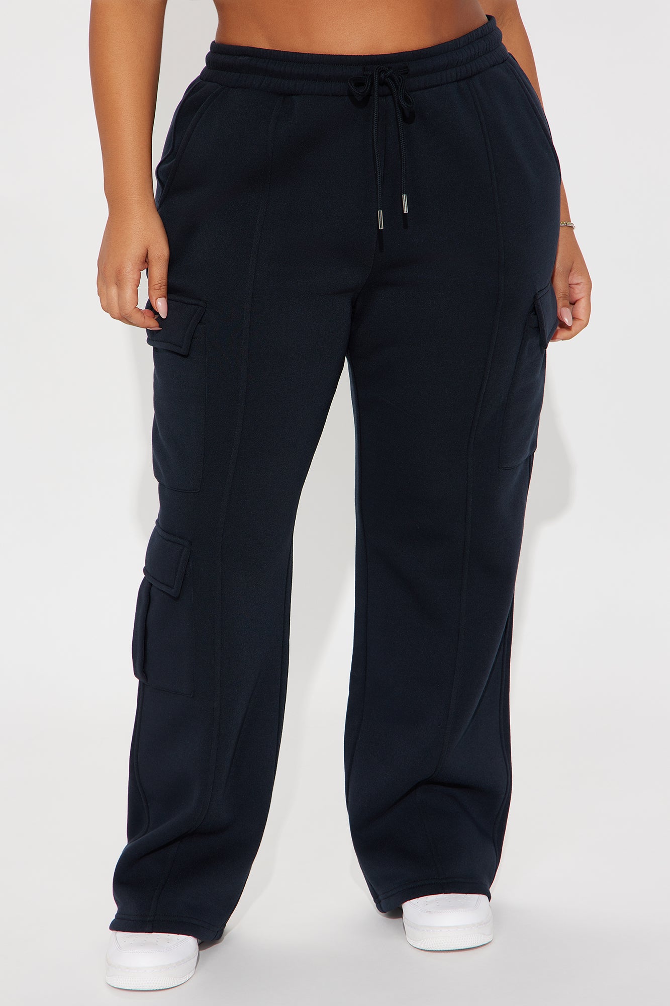Lorene Fleece Lounge Pant - Black