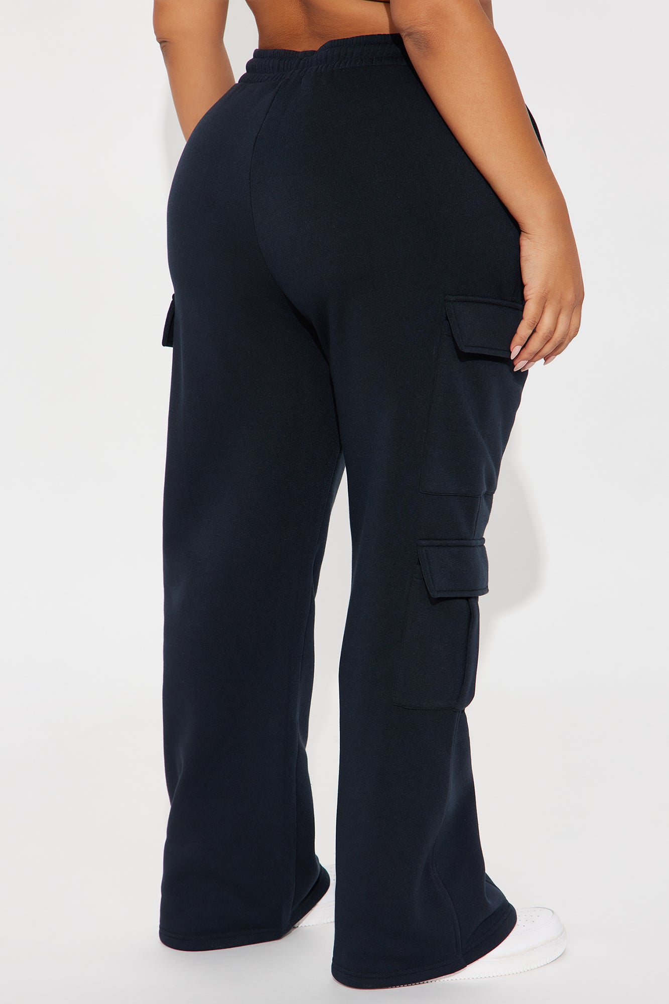 Lorene Fleece Lounge Pant - Black