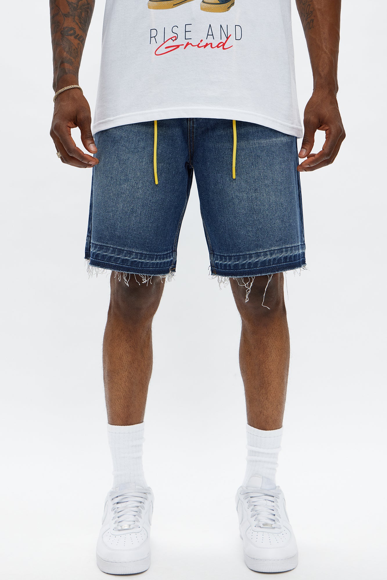 Relaxed Lemoyne Denim Shorts - Medium Blue Wash