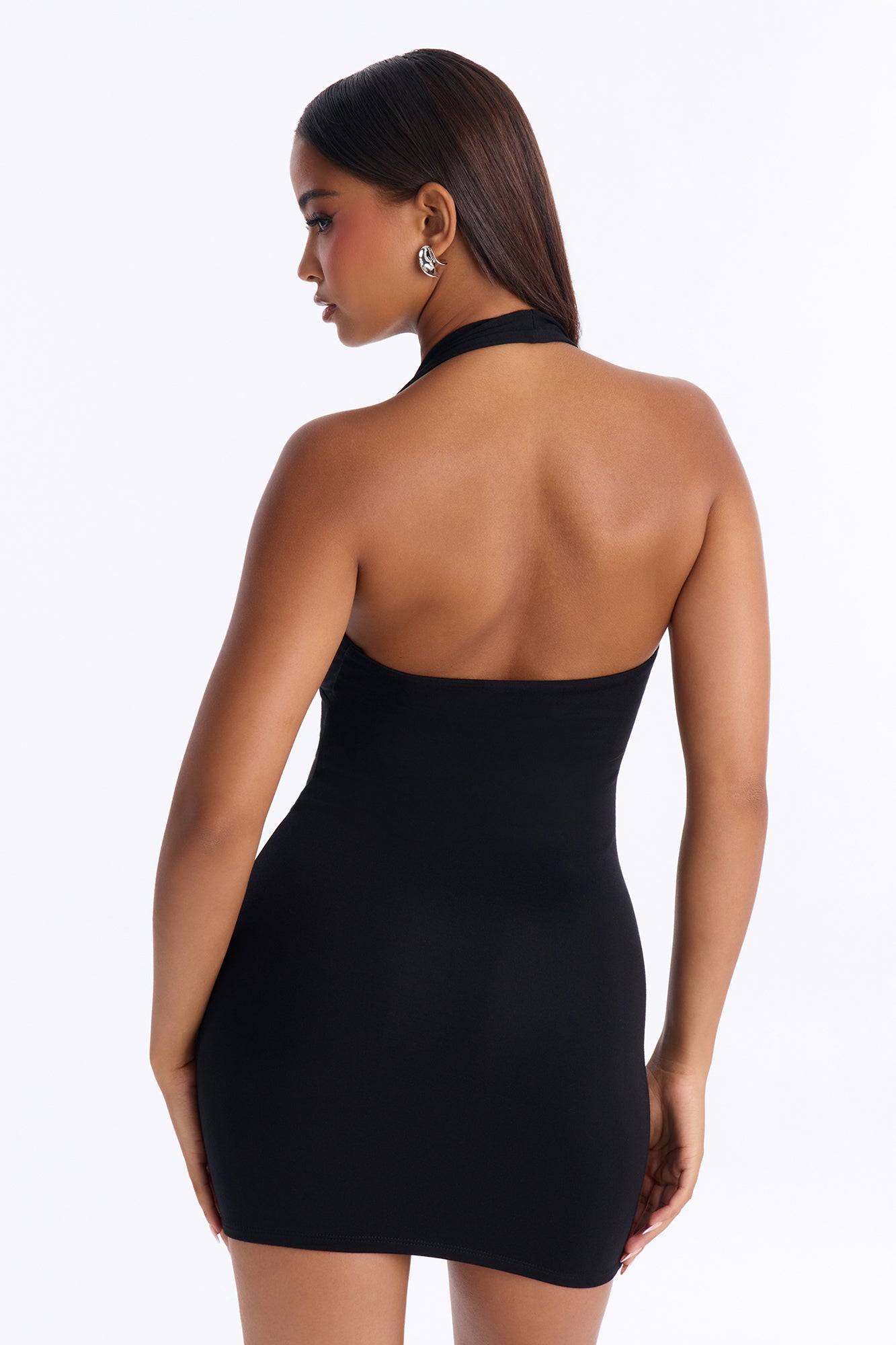 Cassie Premium Modal Mini Dress - Black