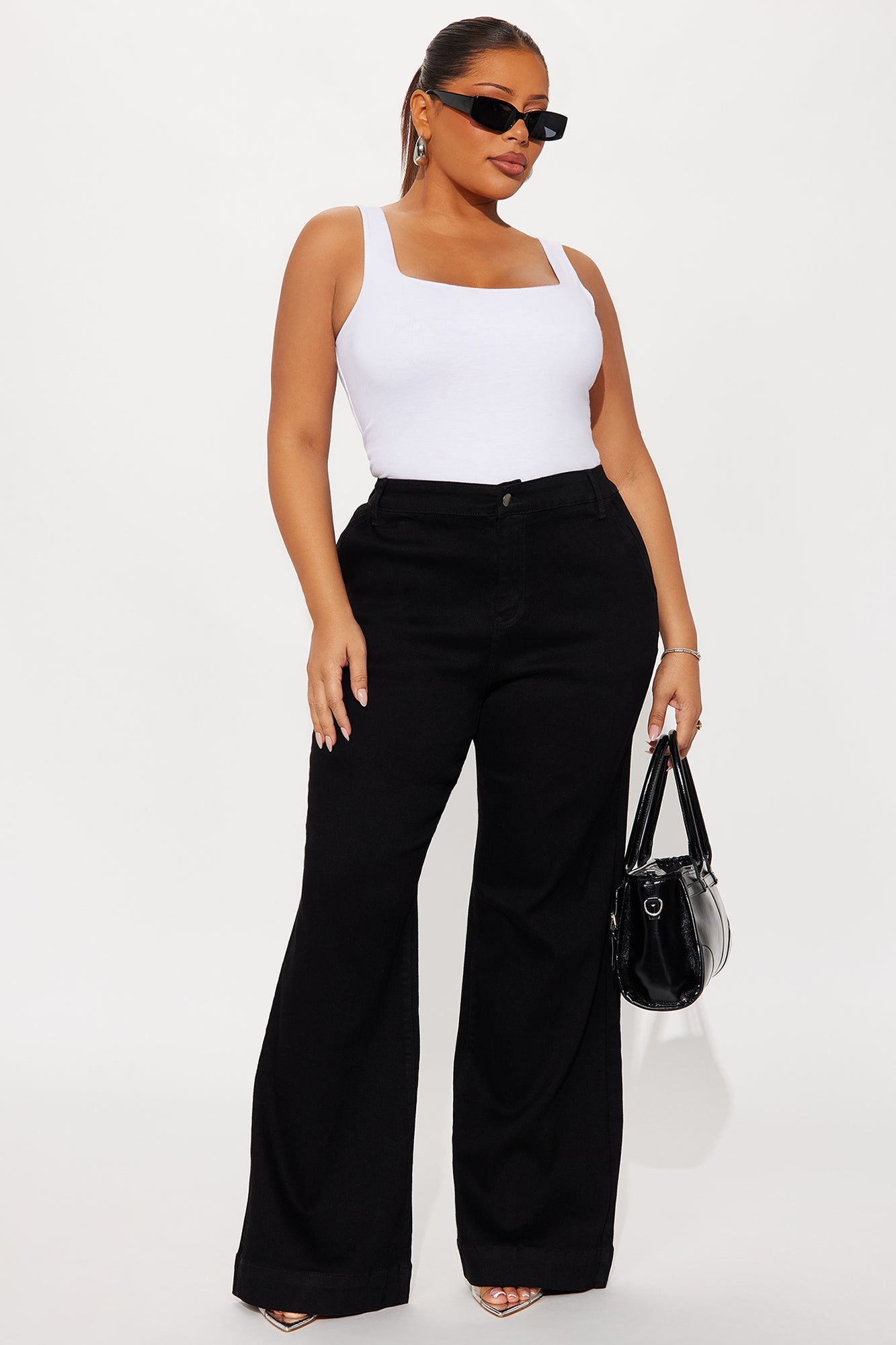 Margot Stretch Trouser Jeans - Black