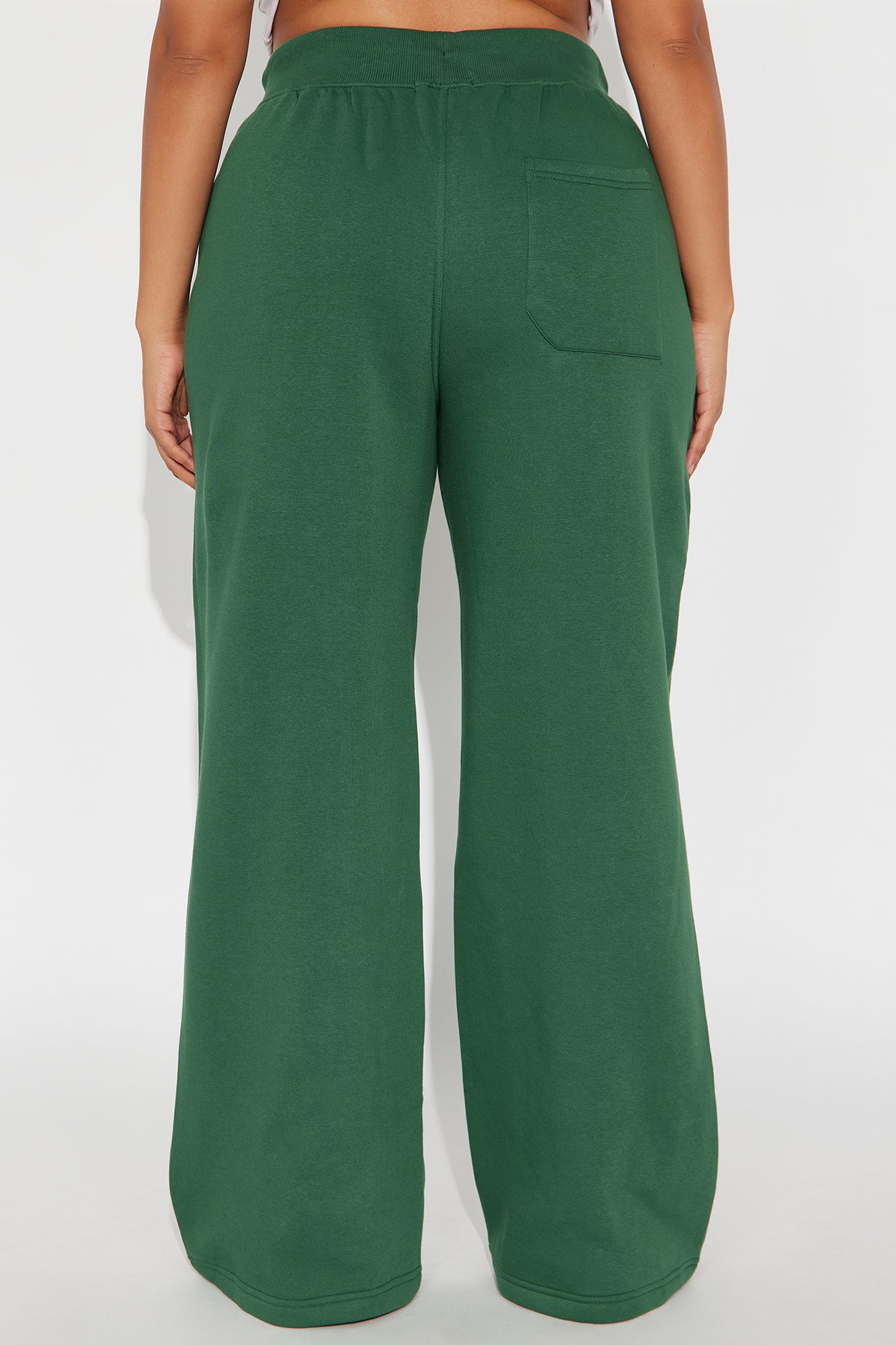 Stole My Ex Boyfriend's Wide Leg Sweatpants - Hunter