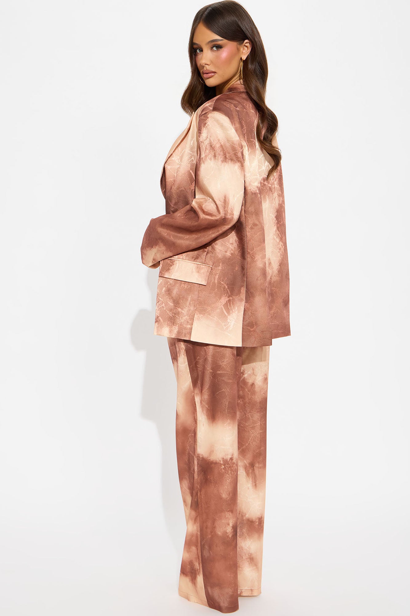 Sahara Blazer Pant Set - Rust