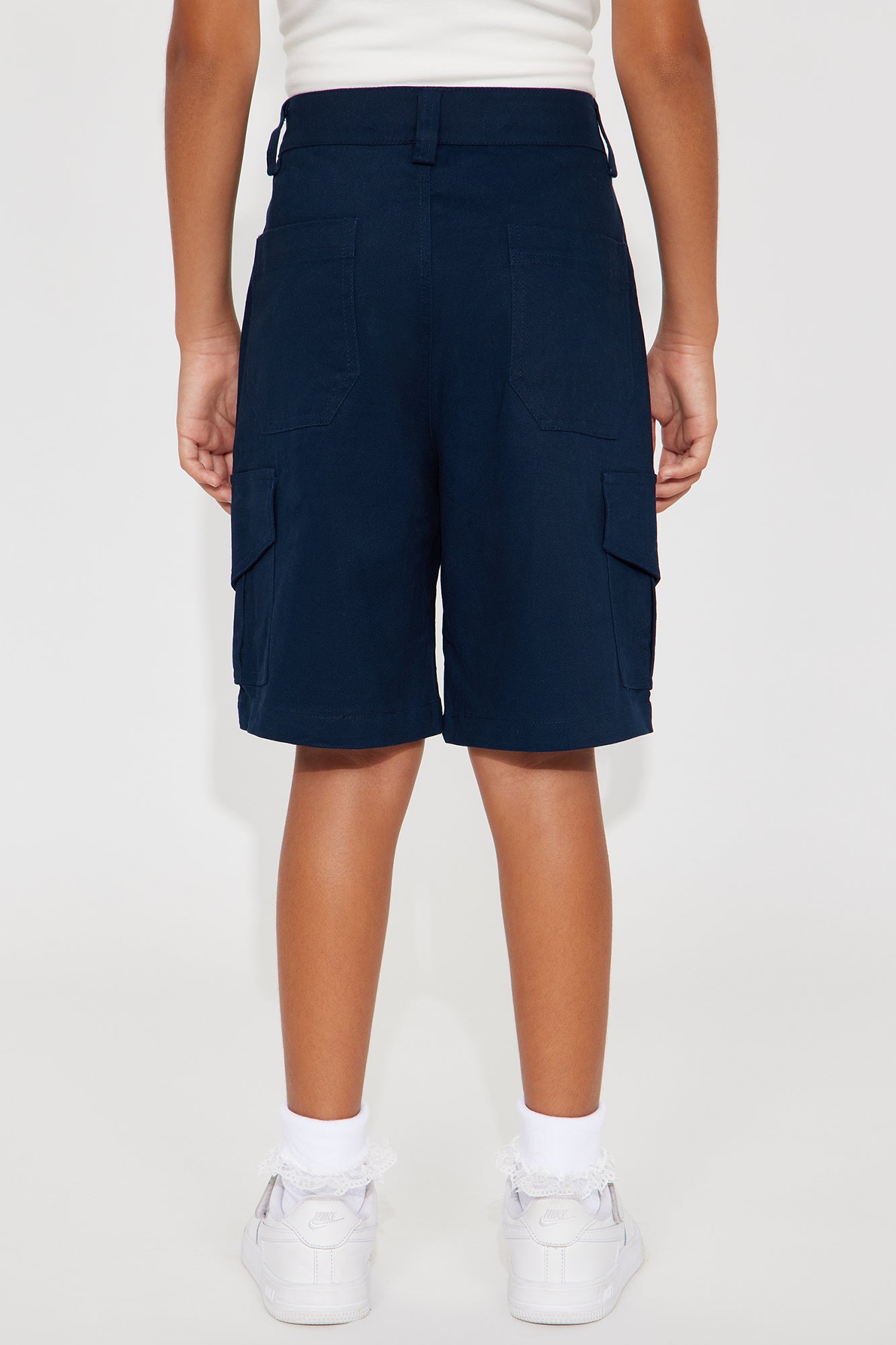 Mini Cargo Uniform Shorts - Navy