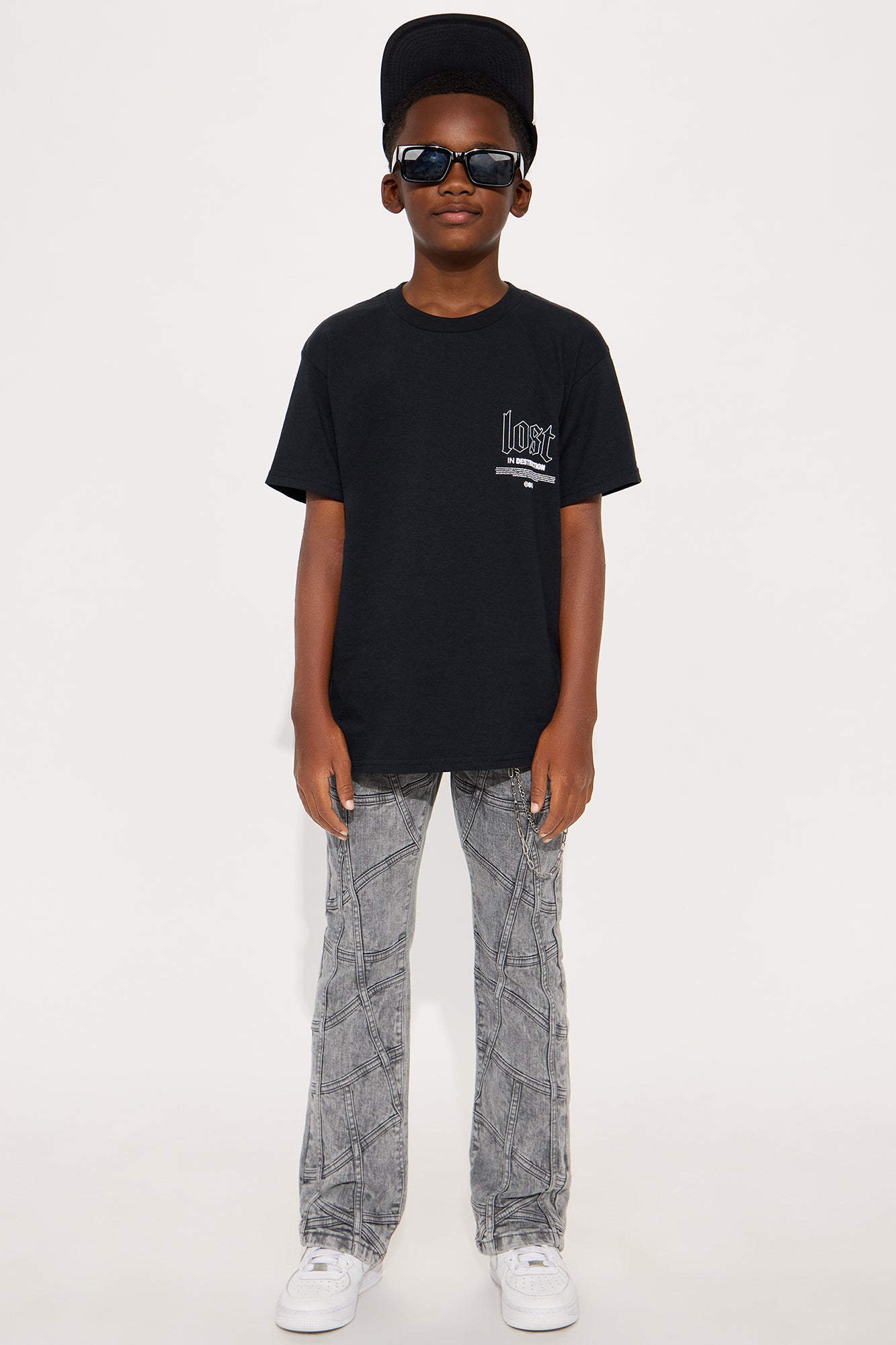 Mini Lost In Destruction Short Sleeve Tee - Black