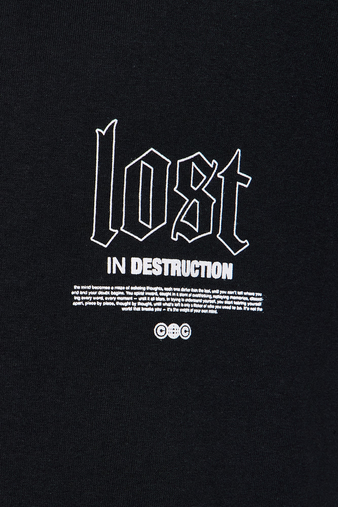 Mini Lost In Destruction Short Sleeve Tee - Black