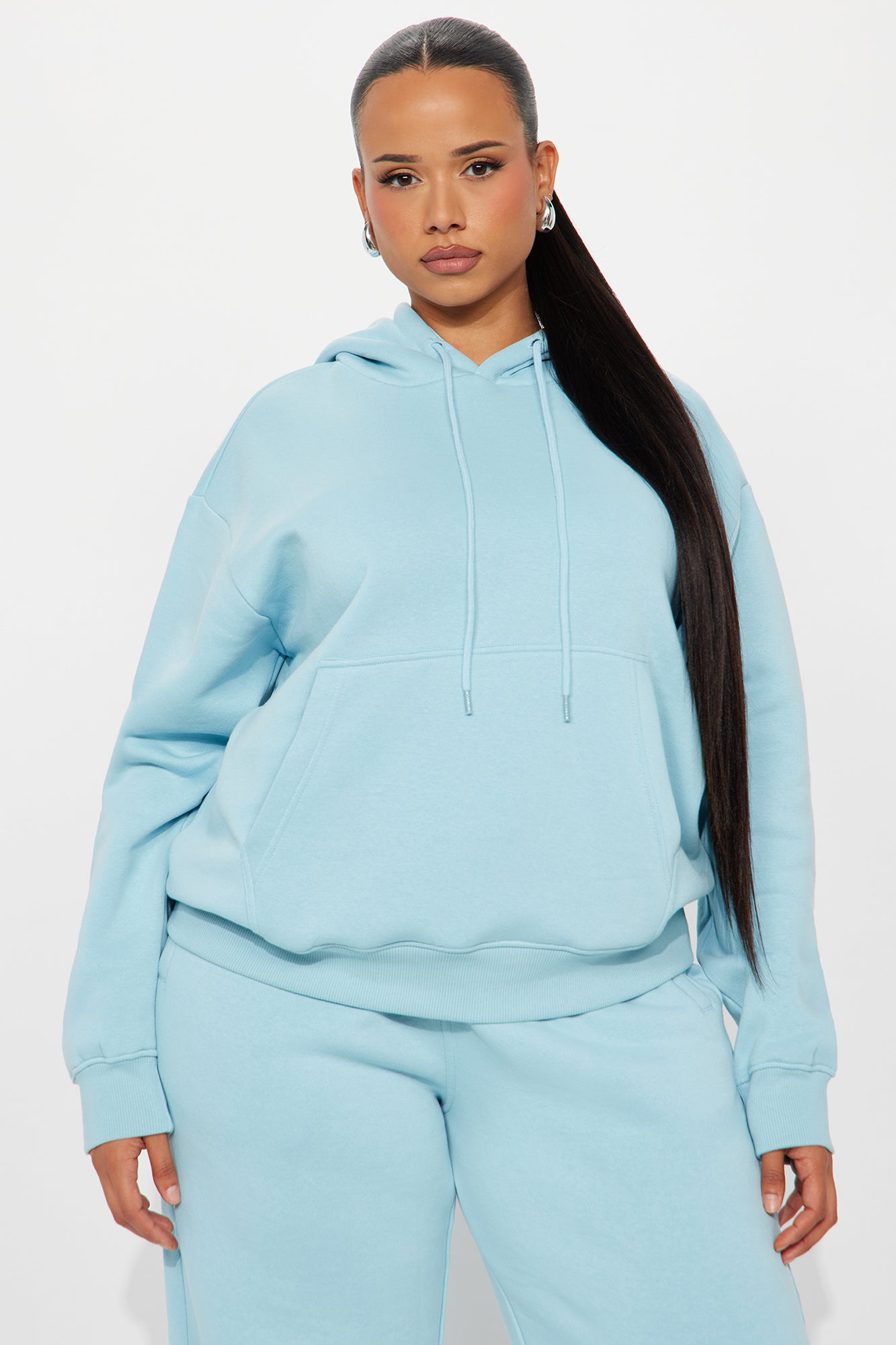 Stole My Ex Boyfriend's Oversized Hoodie - Light Blue