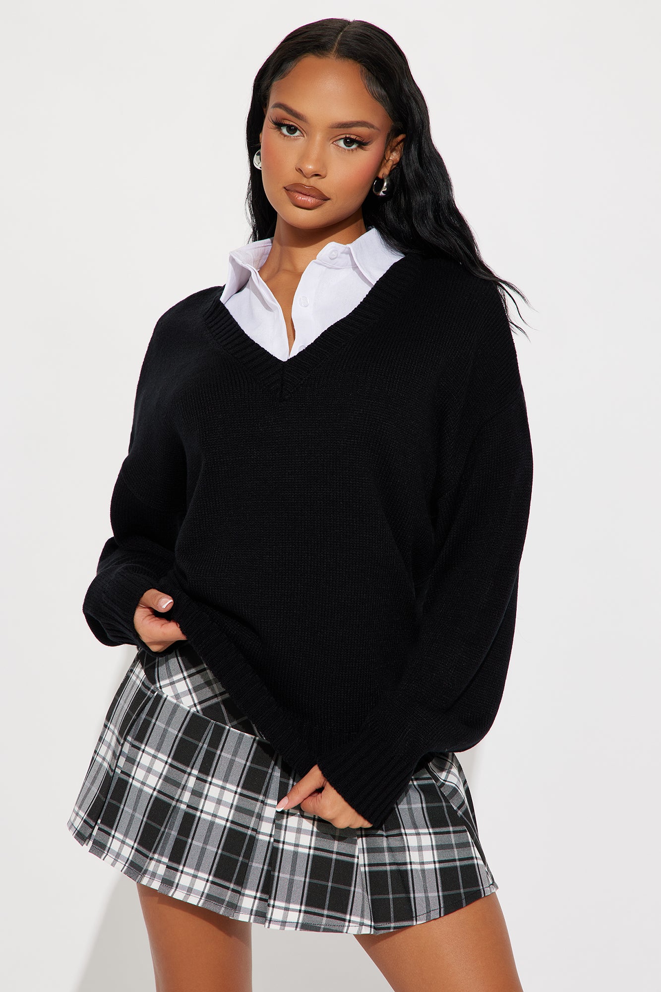My Favorite Oversized Sweater - Black