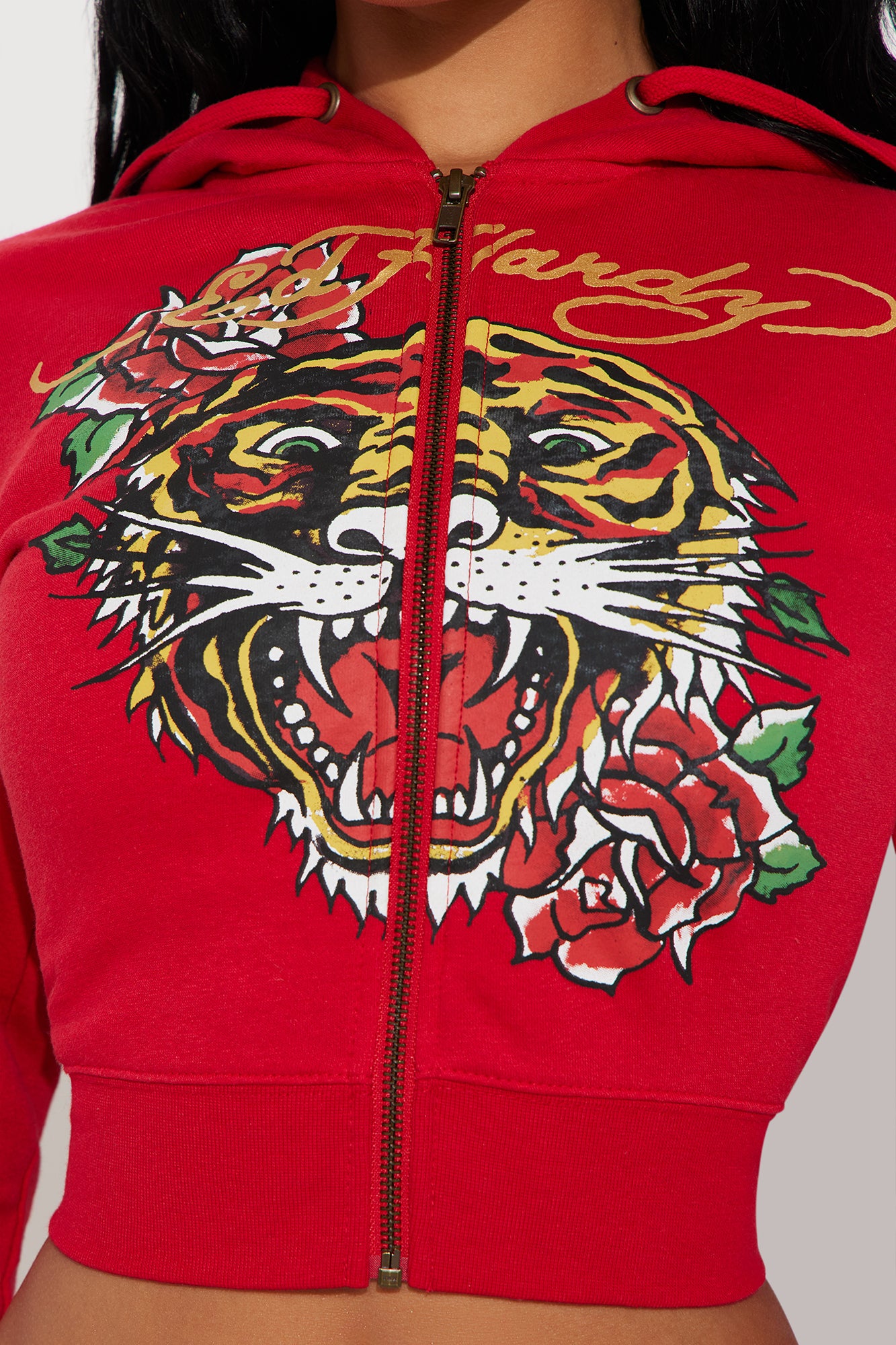Ed Hardy Tiger Pant Set - Red