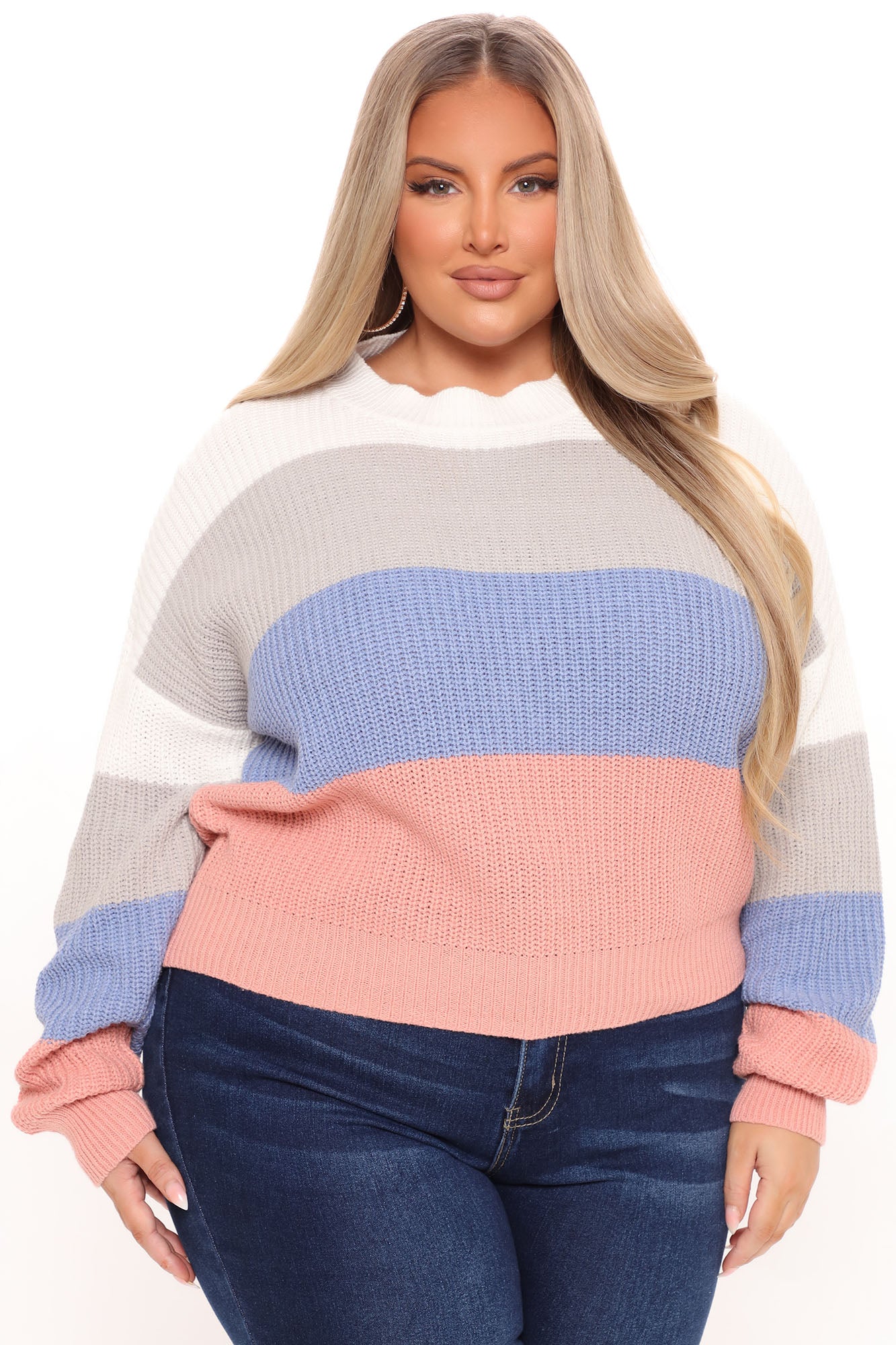 On The Way Sweater - Ivory/combo
