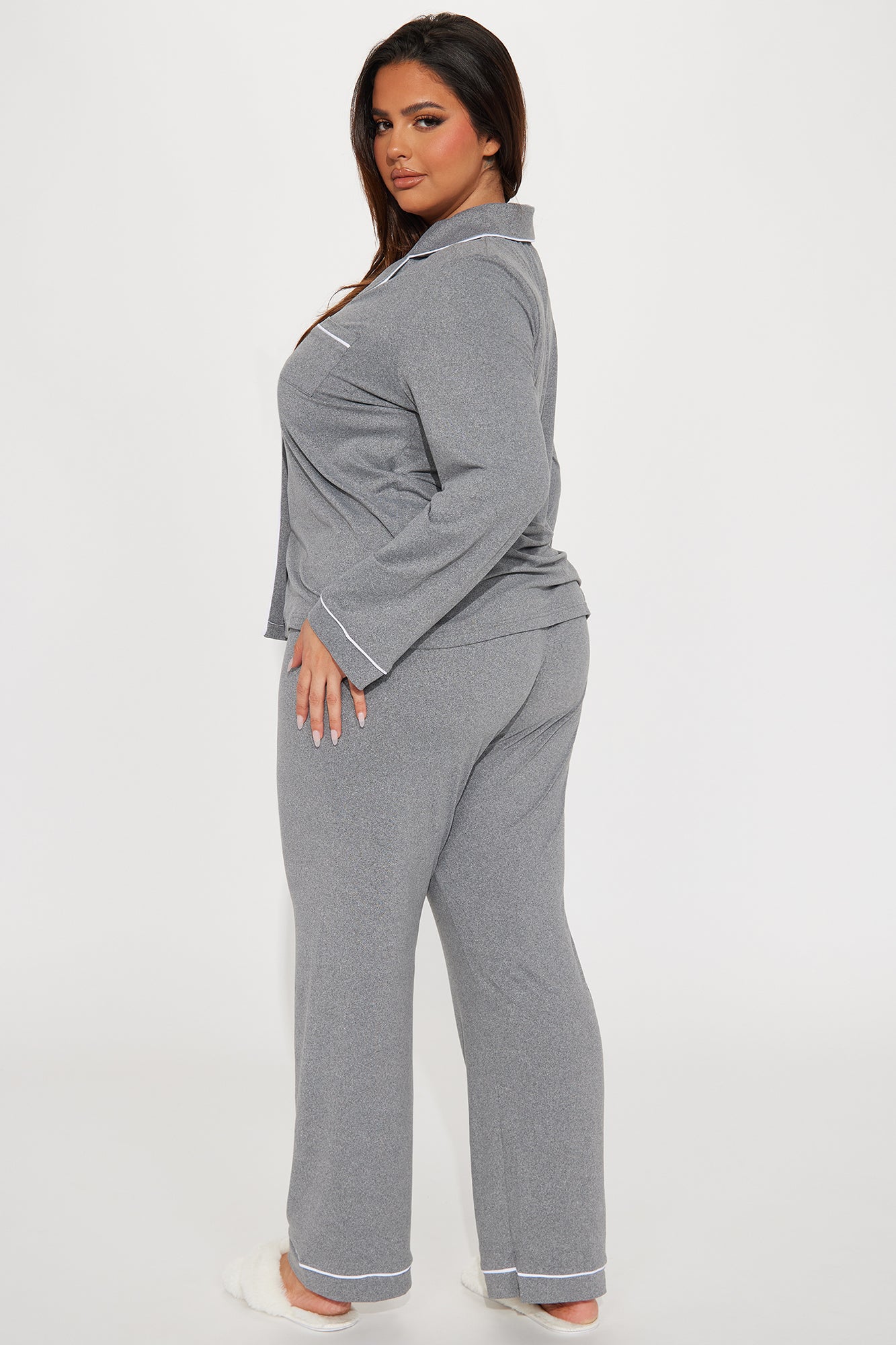 Relax With Me PJ Pant Set - Heather Grey