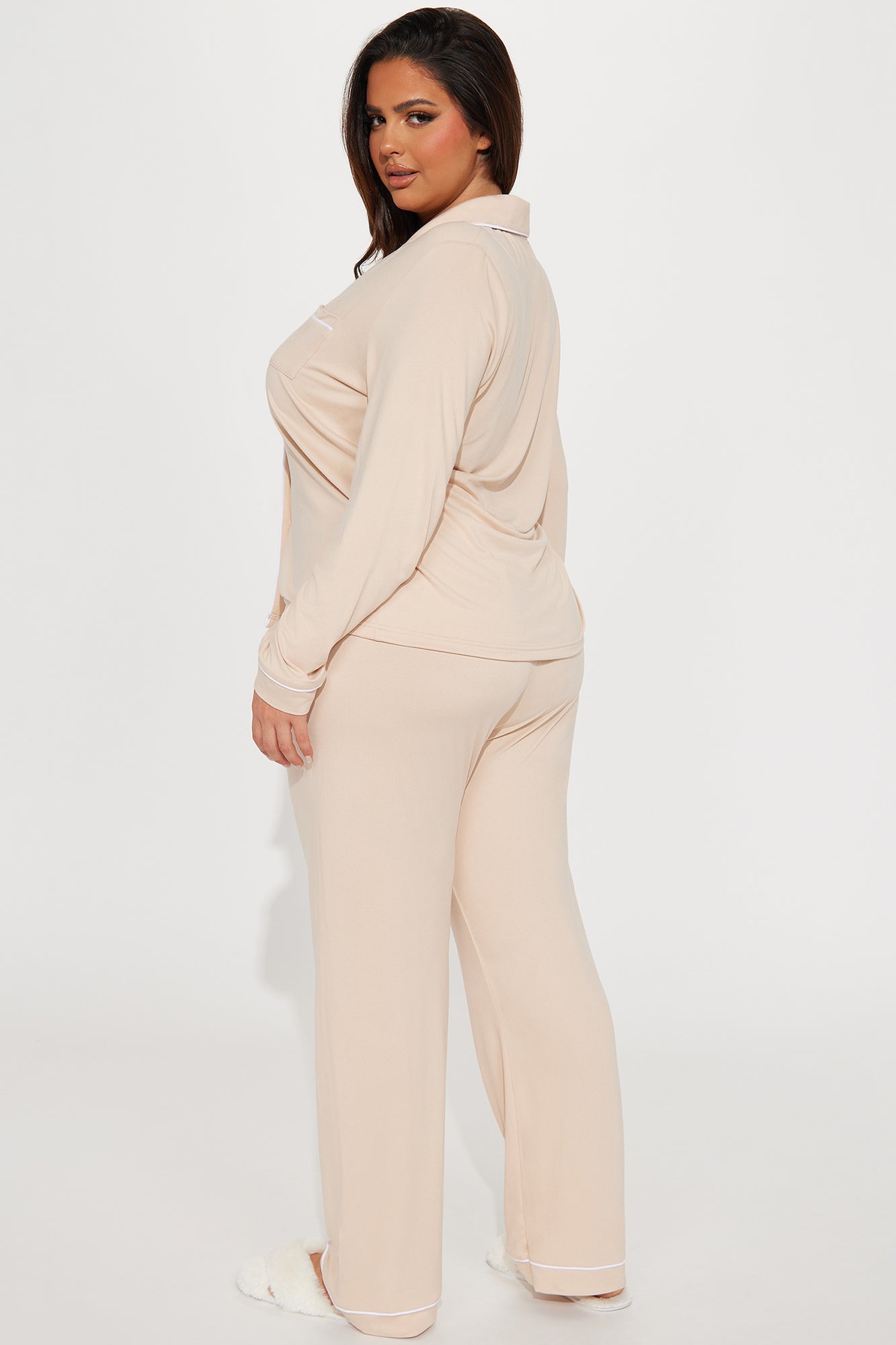 Relax With Me PJ Pant Set - Nude