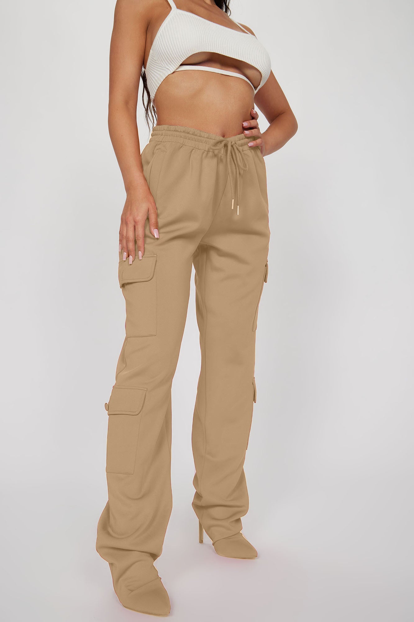Roxy Pant Boots - Nude