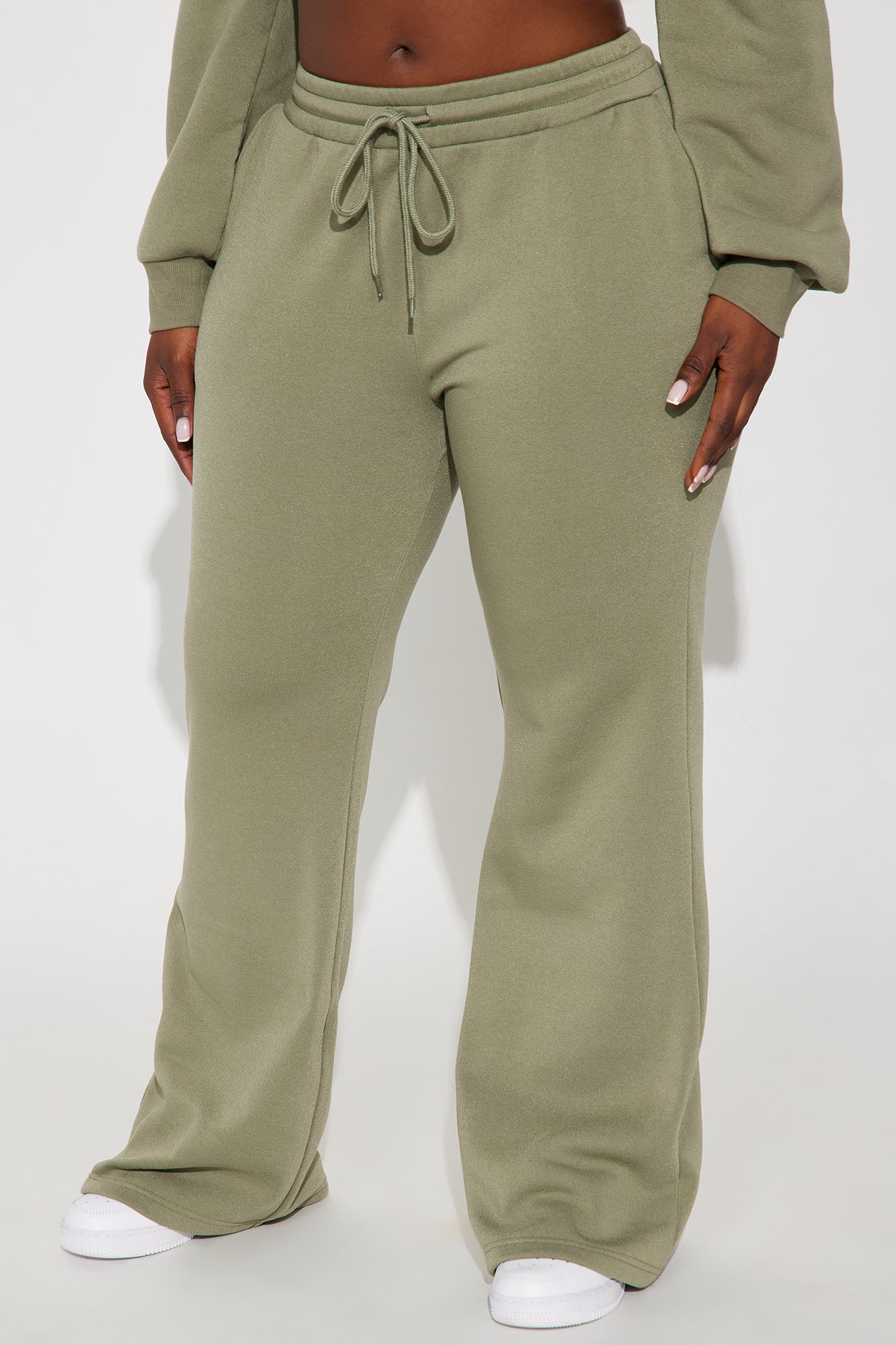 Candice Lounge Flare Pant - Olive