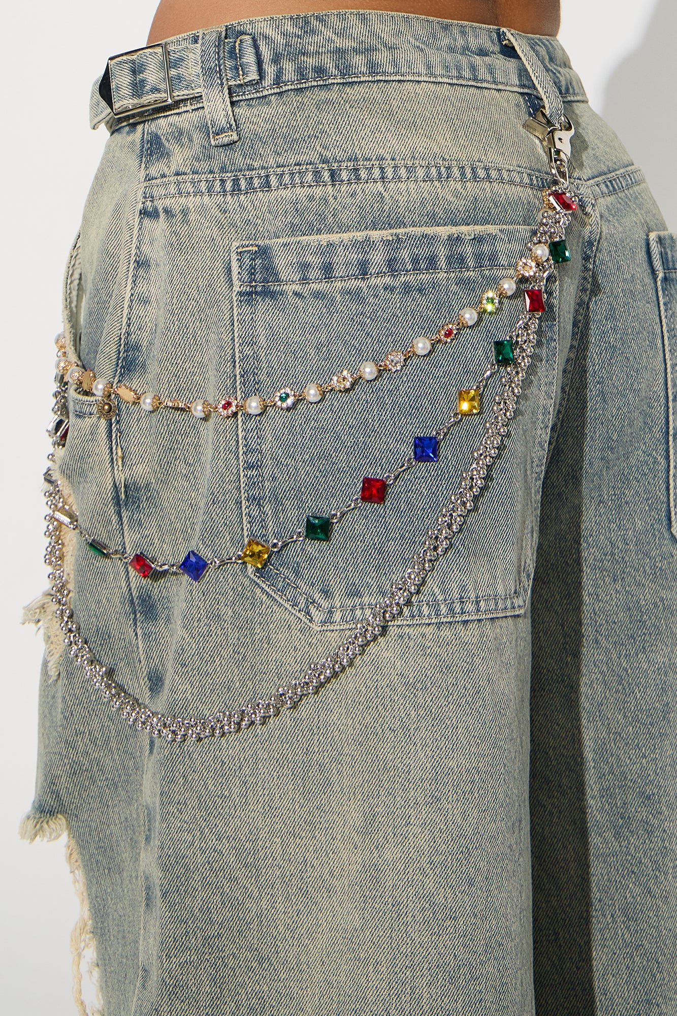 Never Losing Pant Chain - Silver/Multi